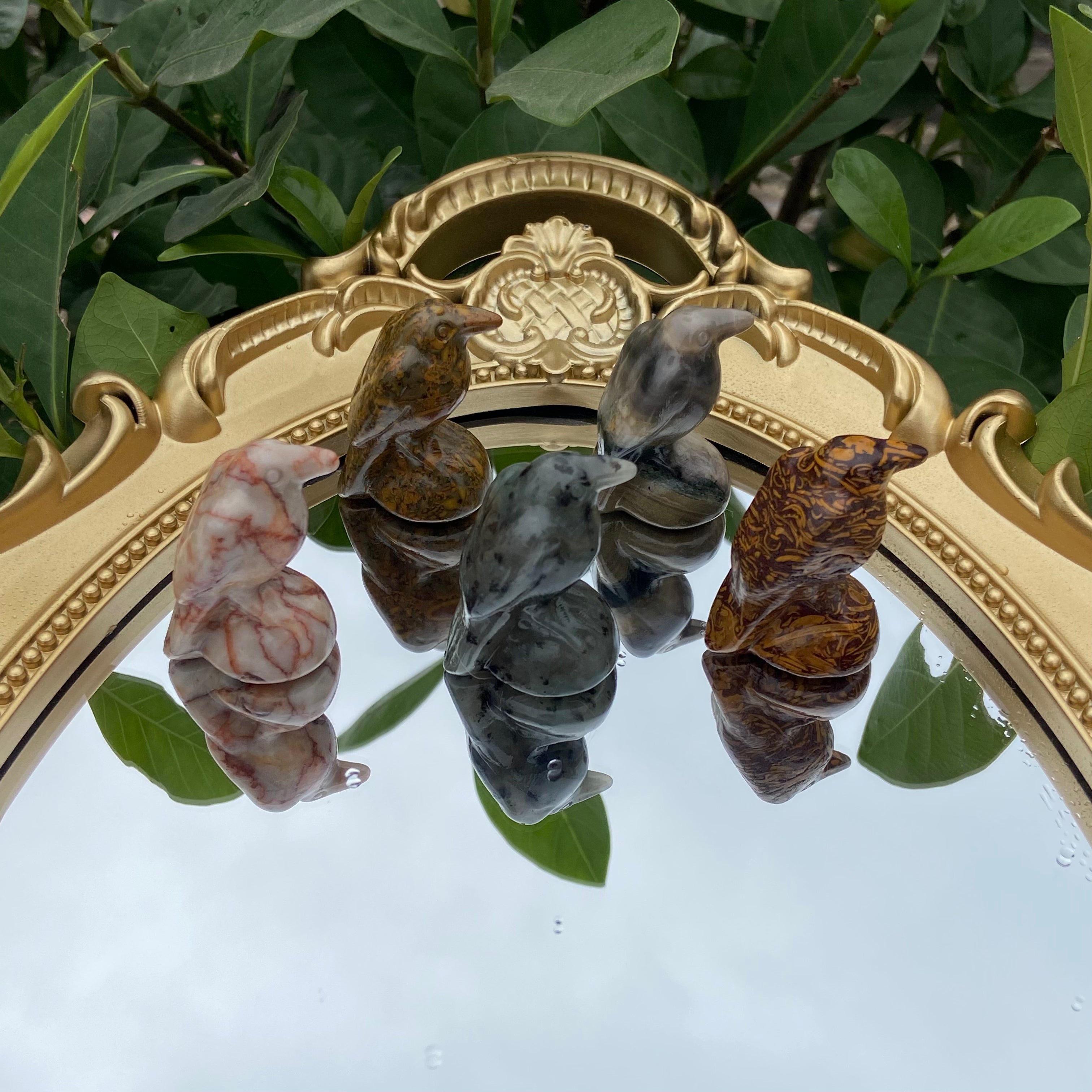 Natural Crystal Bird Figurine - 3cm Mini Carved Bird Statue, Handcrafted Crystal Animal Decoration