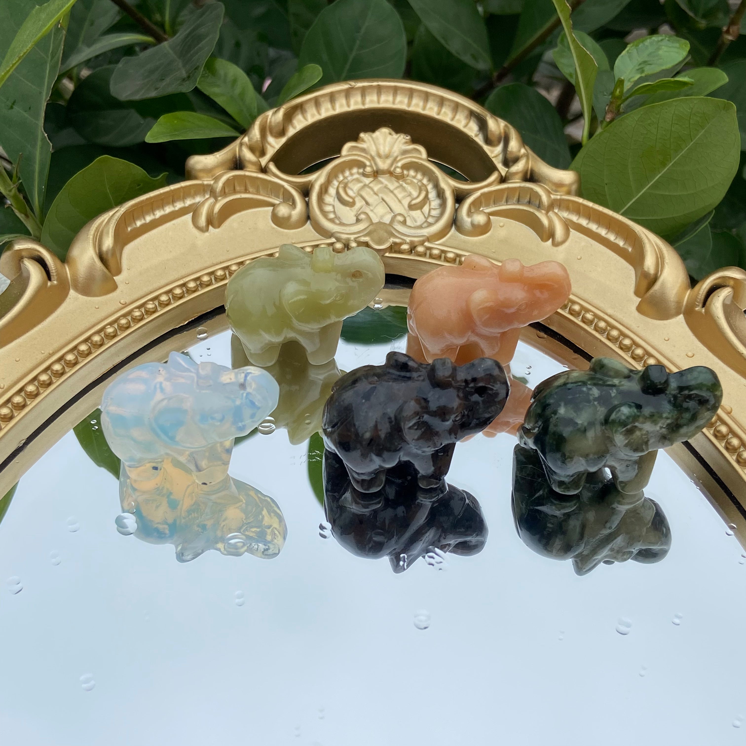 Natural Material Elephant Carvings - Single Piece & Mixed Wholesale Available
