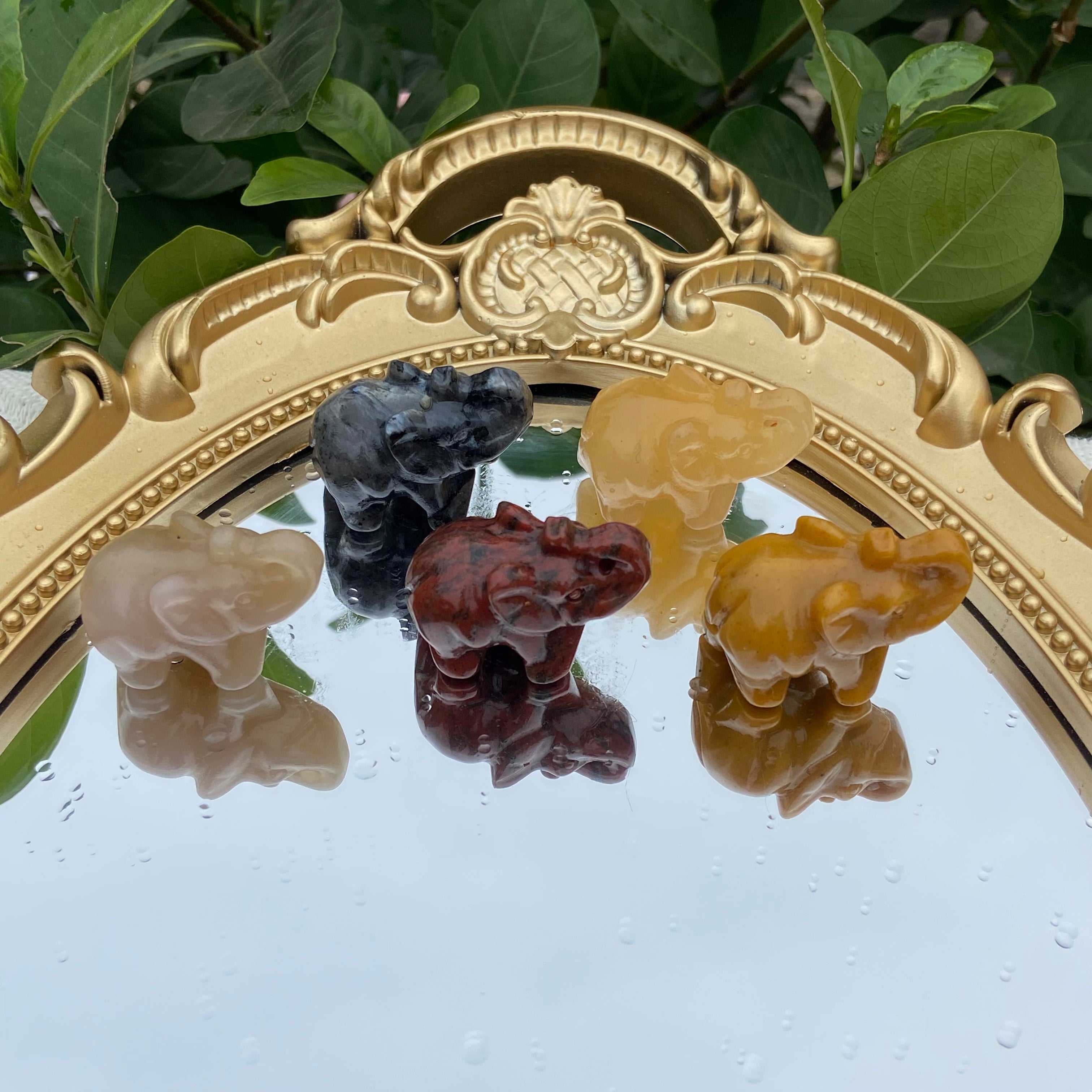 Natural Material Elephant Carvings - Single Piece & Mixed Wholesale Available