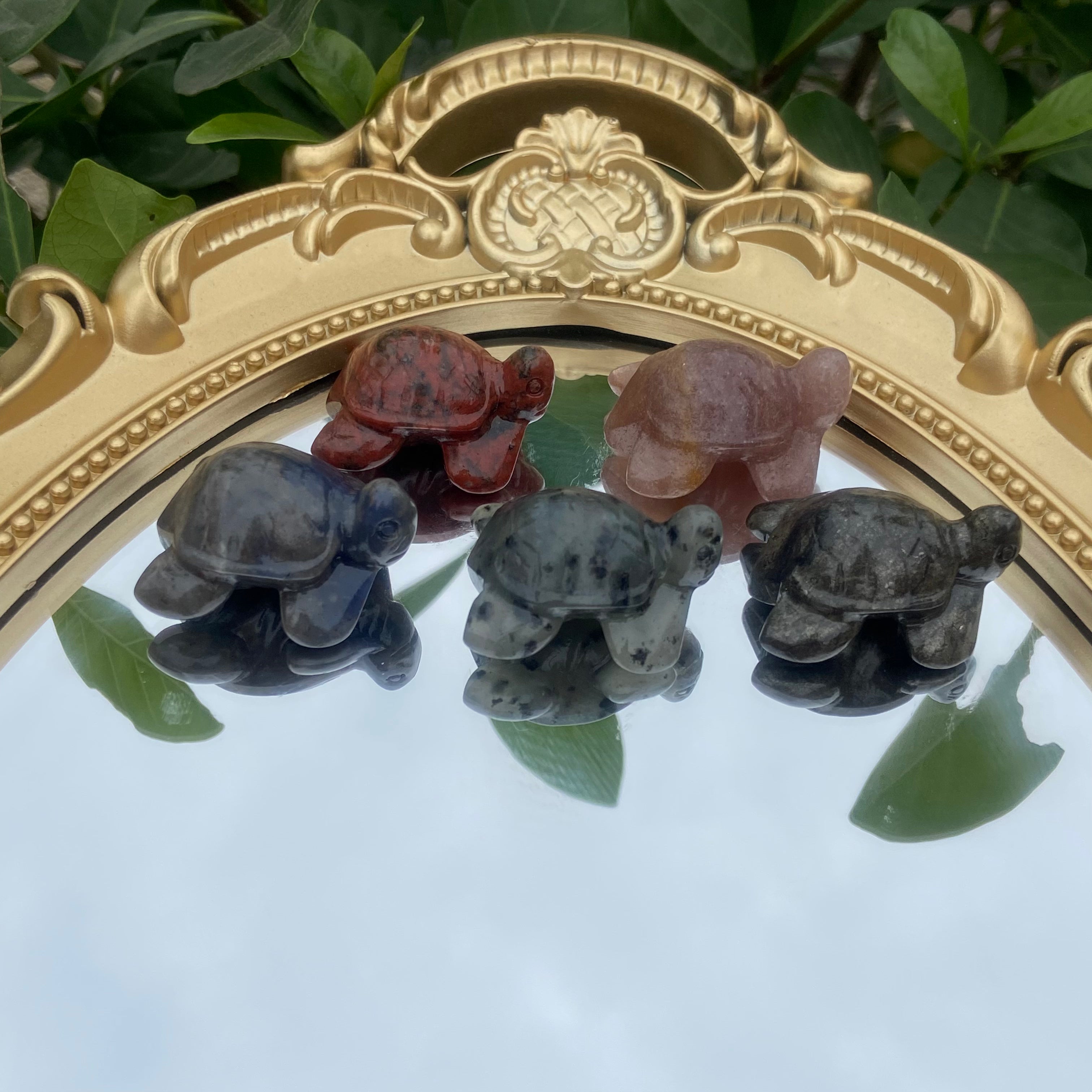 Natural Crystal Turtle Figurine - 3cm Mini Carved Tortoise Statue, Handcrafted Crystal Animal Decoration