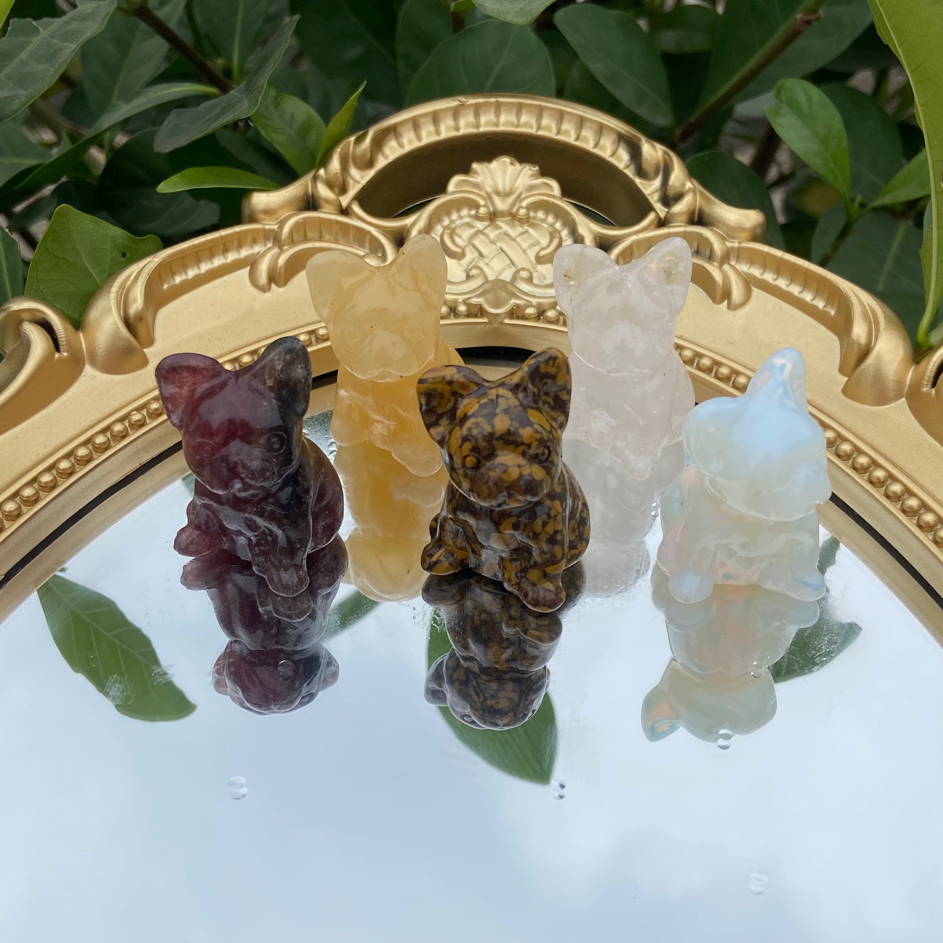 Tiny Canine Carvings (3cm) - Diverse Textures for Pet Lovers