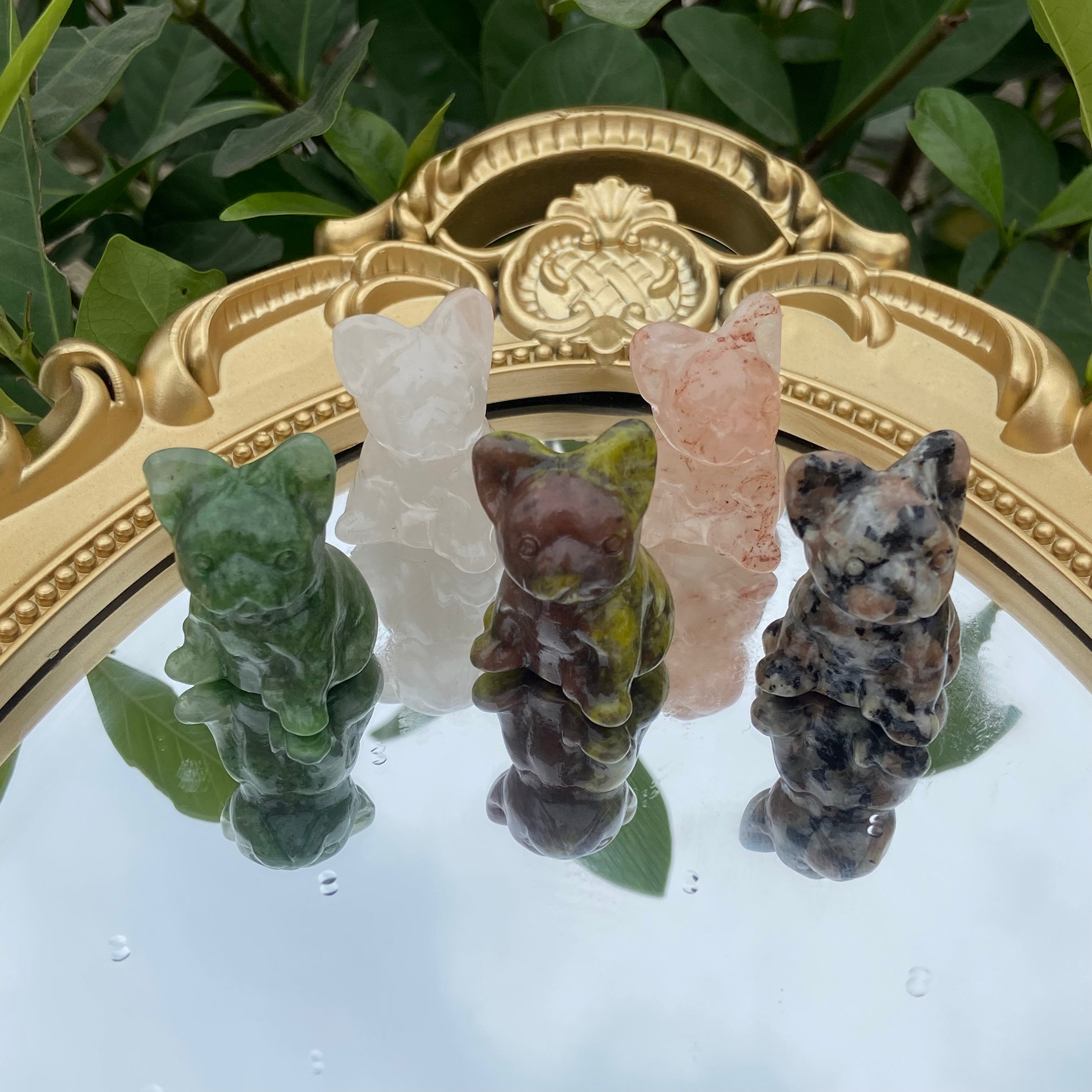 Tiny Canine Carvings (3cm) - Diverse Textures for Pet Lovers