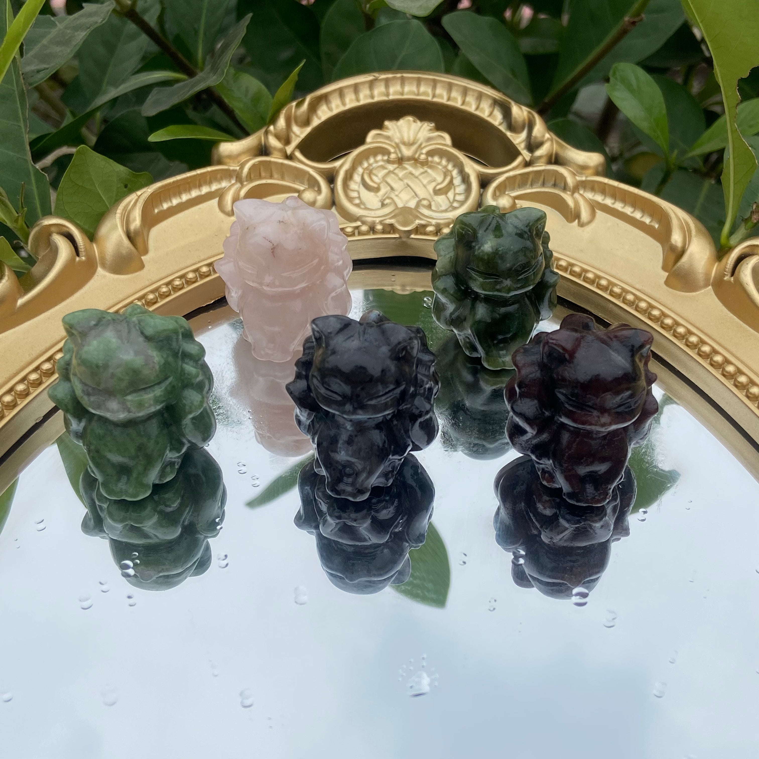 cm Small Nine-Tailed Fox Carvings - Multiple Crafts, Mythic Desk Decor