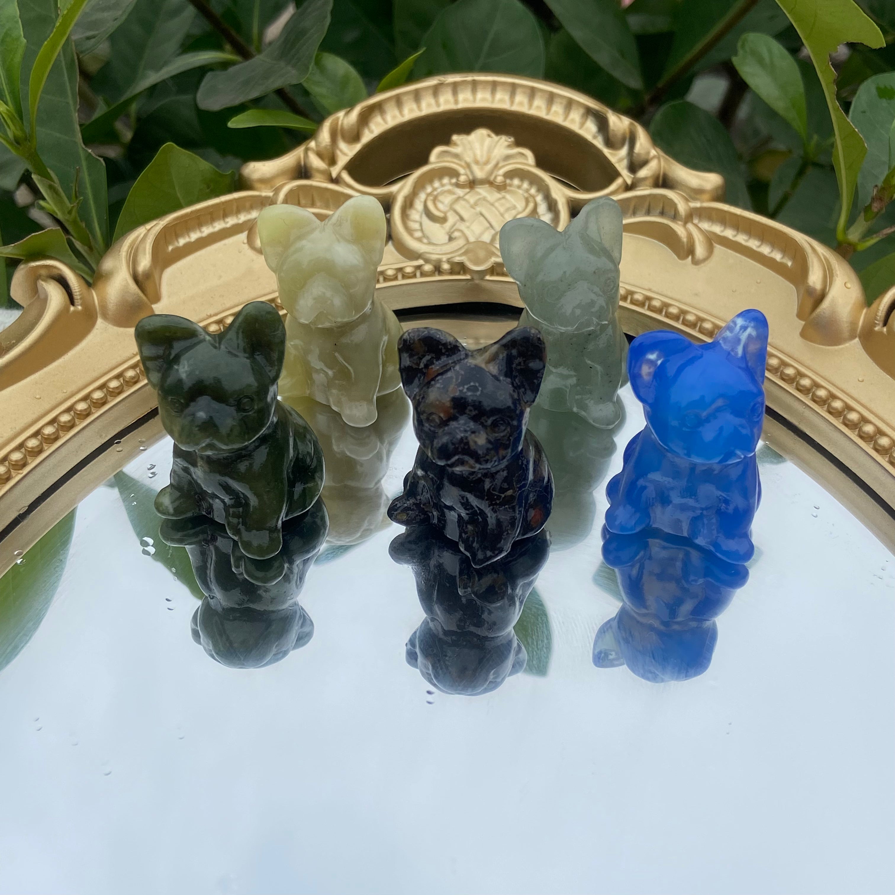 Tiny Canine Carvings (3cm) - Diverse Textures for Pet Lovers