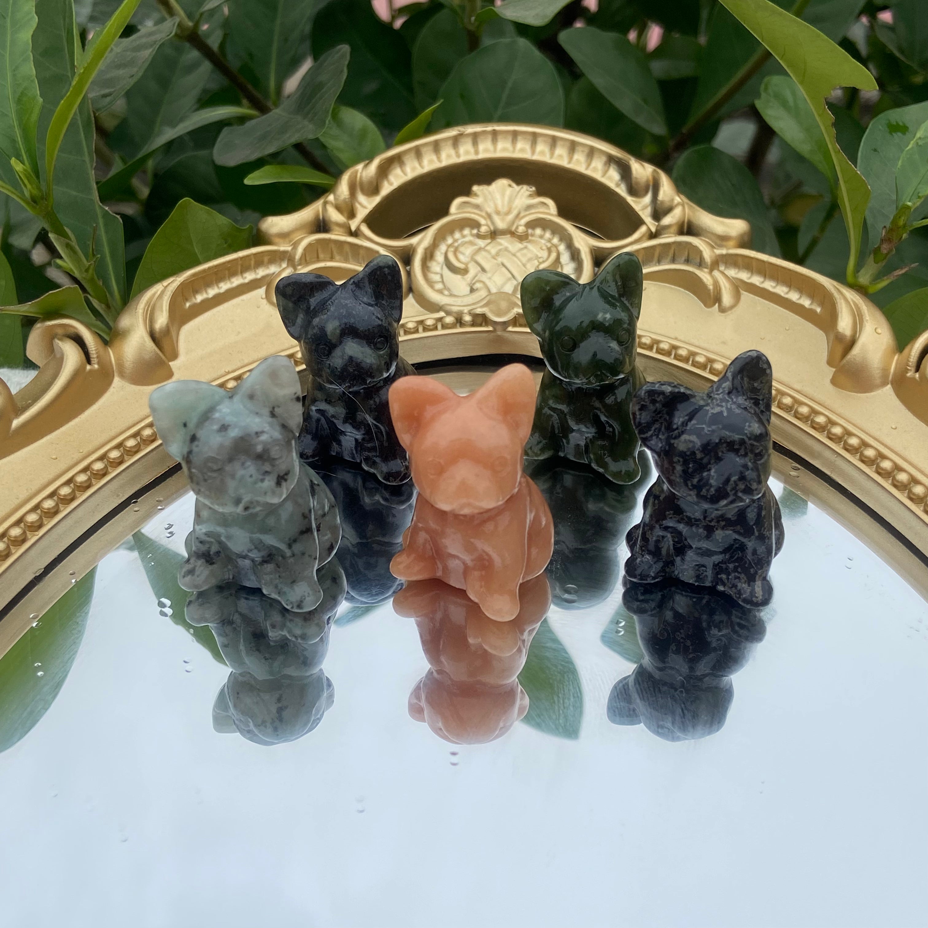 Tiny Canine Carvings (3cm) - Diverse Textures for Pet Lovers