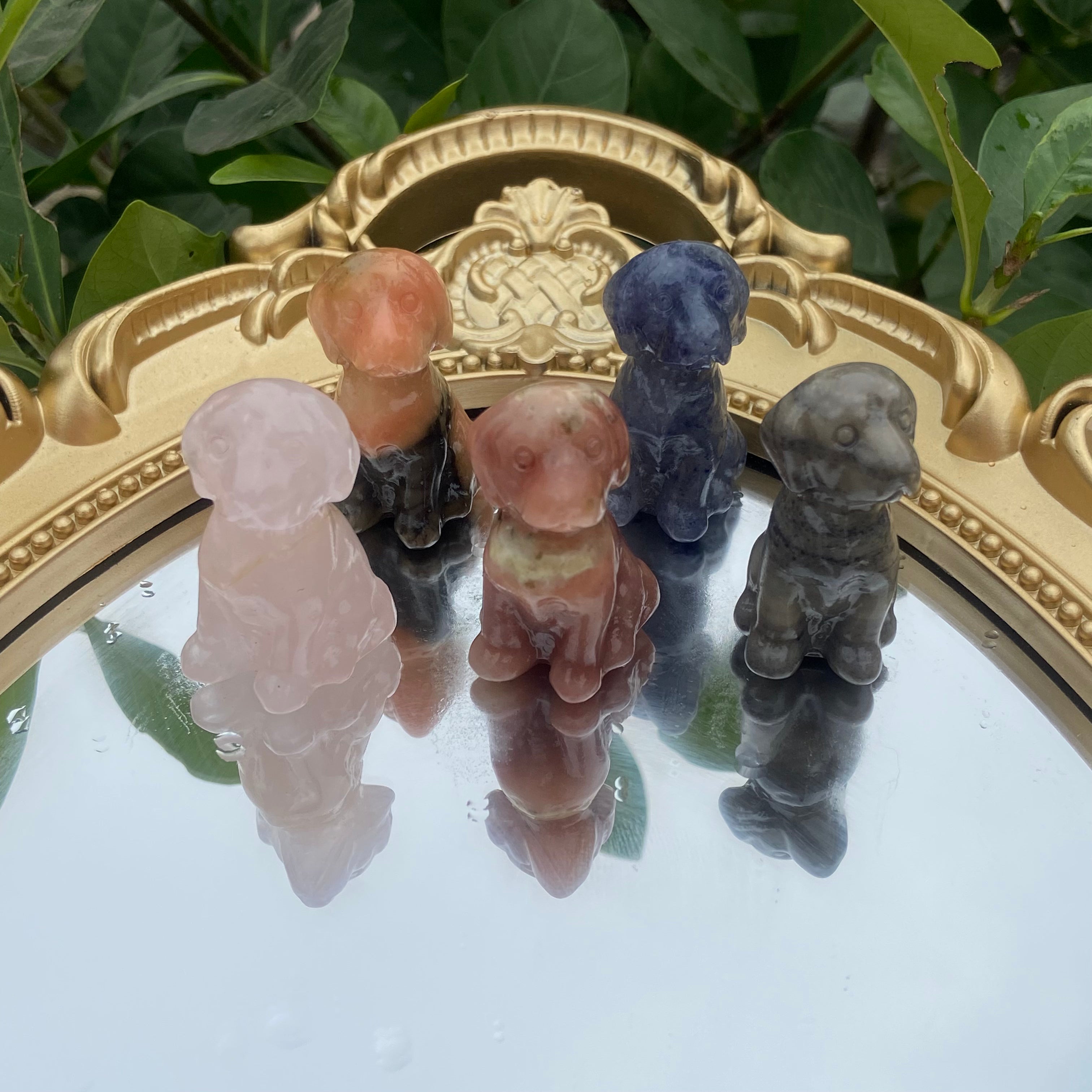 Petite 3cm Dog Sculptures - Various Materials, Adorable Desk Decor