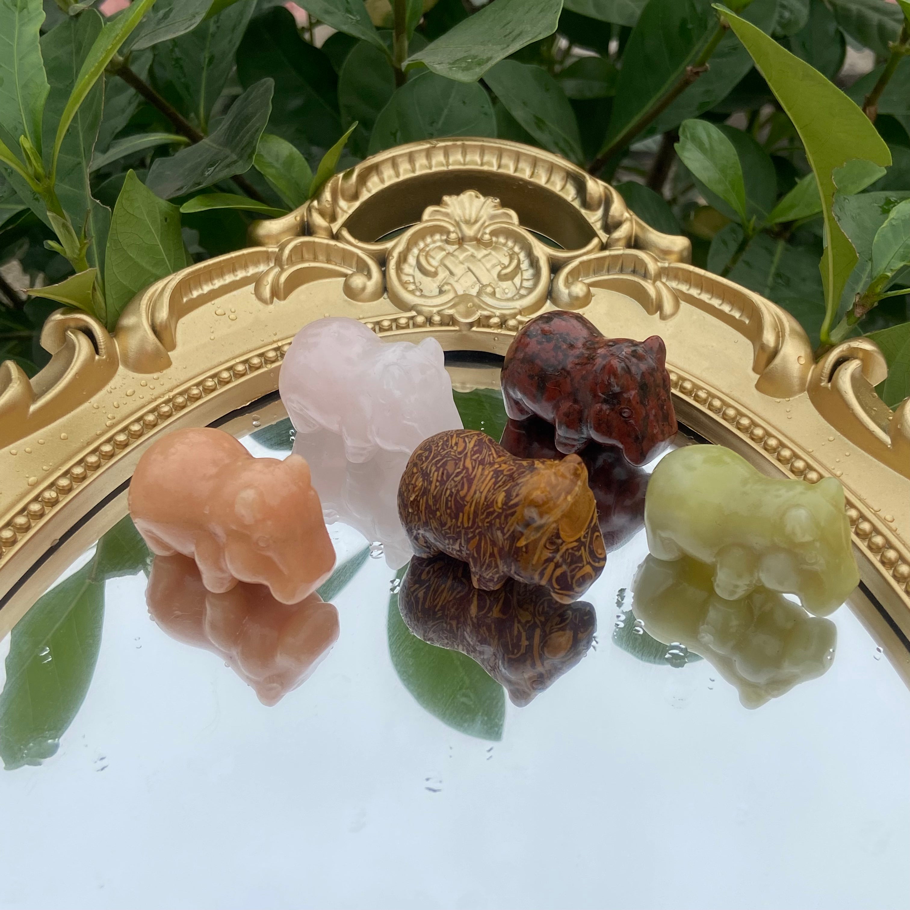 Tiny Hippo Carvings (3cm) - Diverse Textures, Cute Collectibles