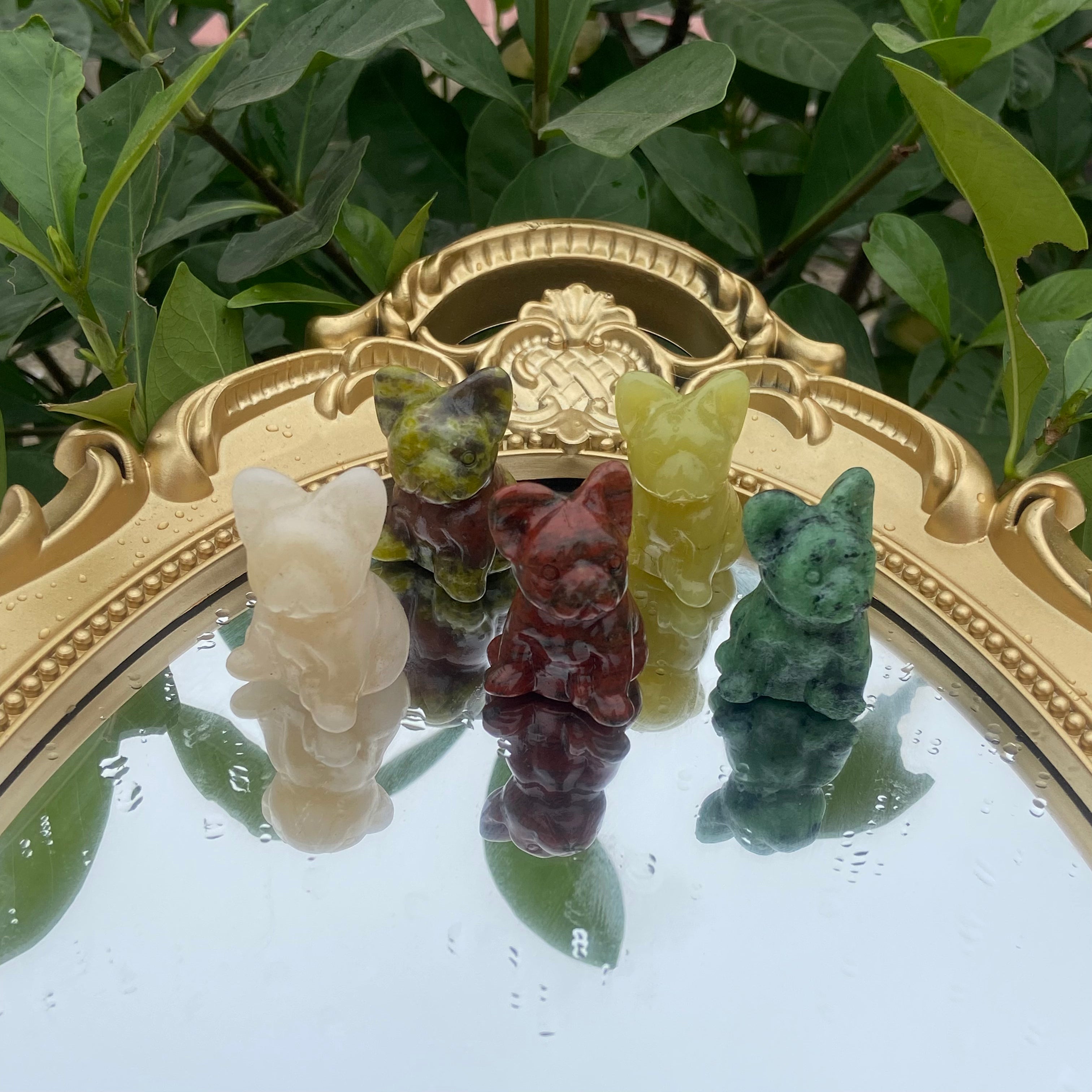 Tiny Canine Carvings (3cm) - Diverse Textures for Pet Lovers