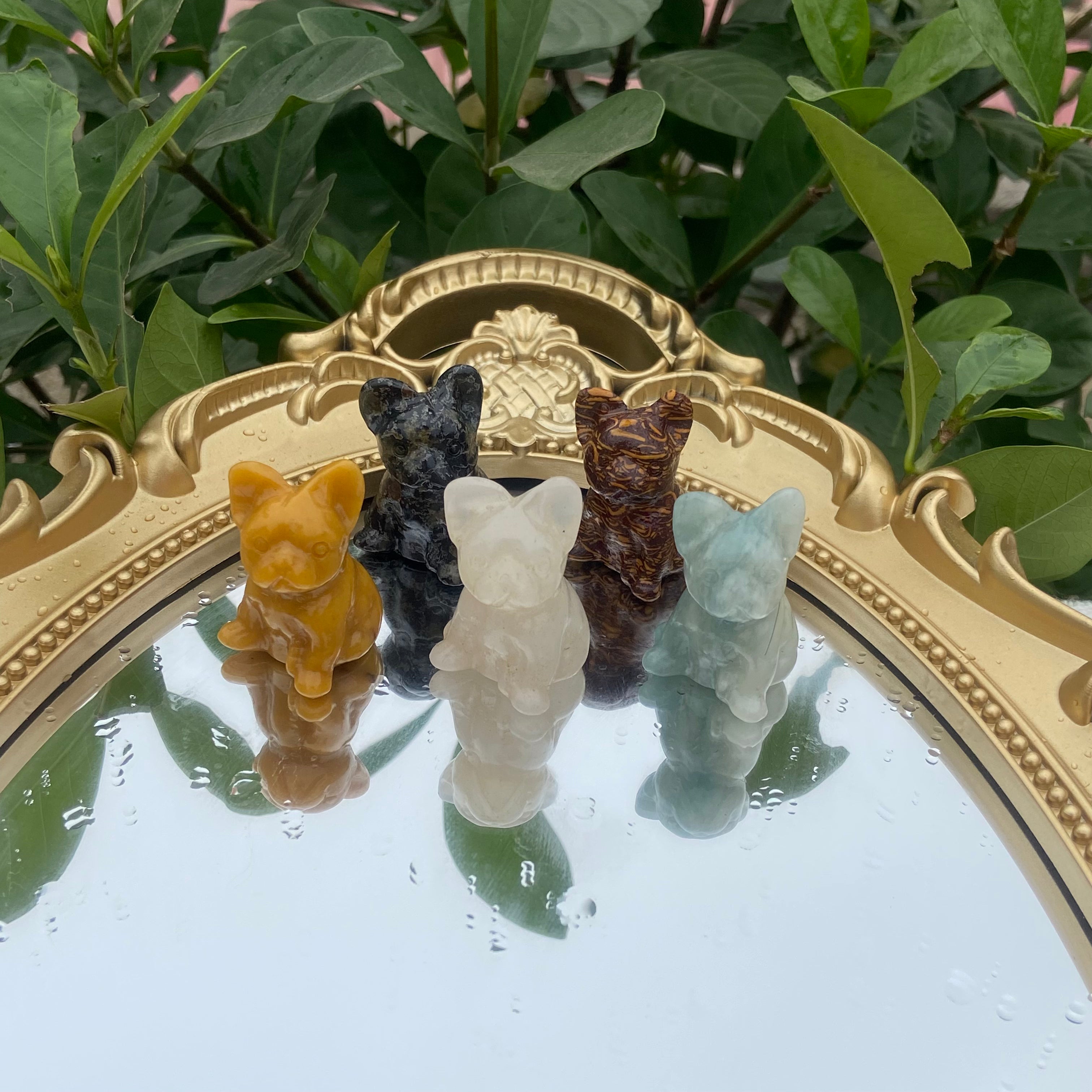 Tiny Canine Carvings (3cm) - Diverse Textures for Pet Lovers