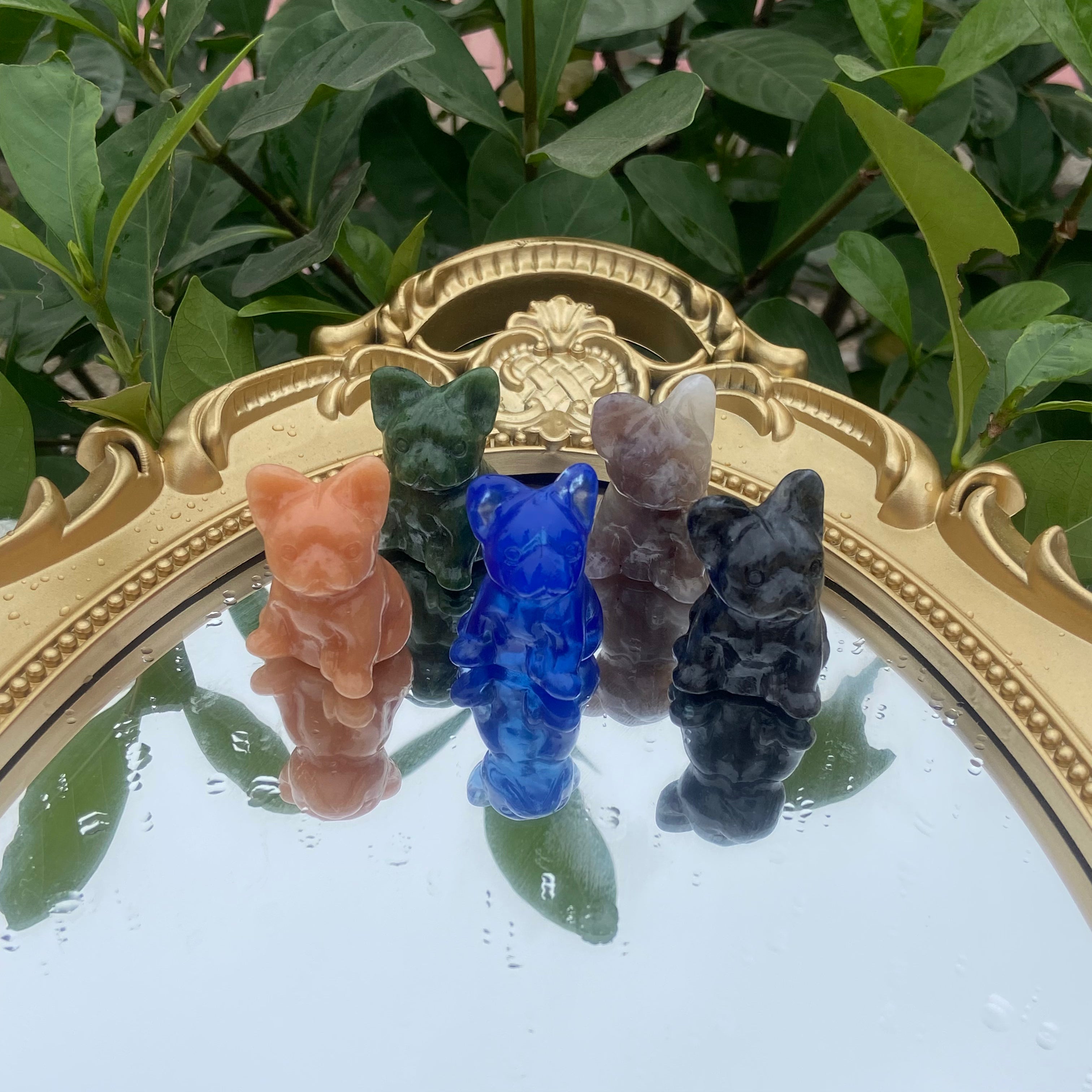 Tiny Canine Carvings (3cm) - Diverse Textures for Pet Lovers