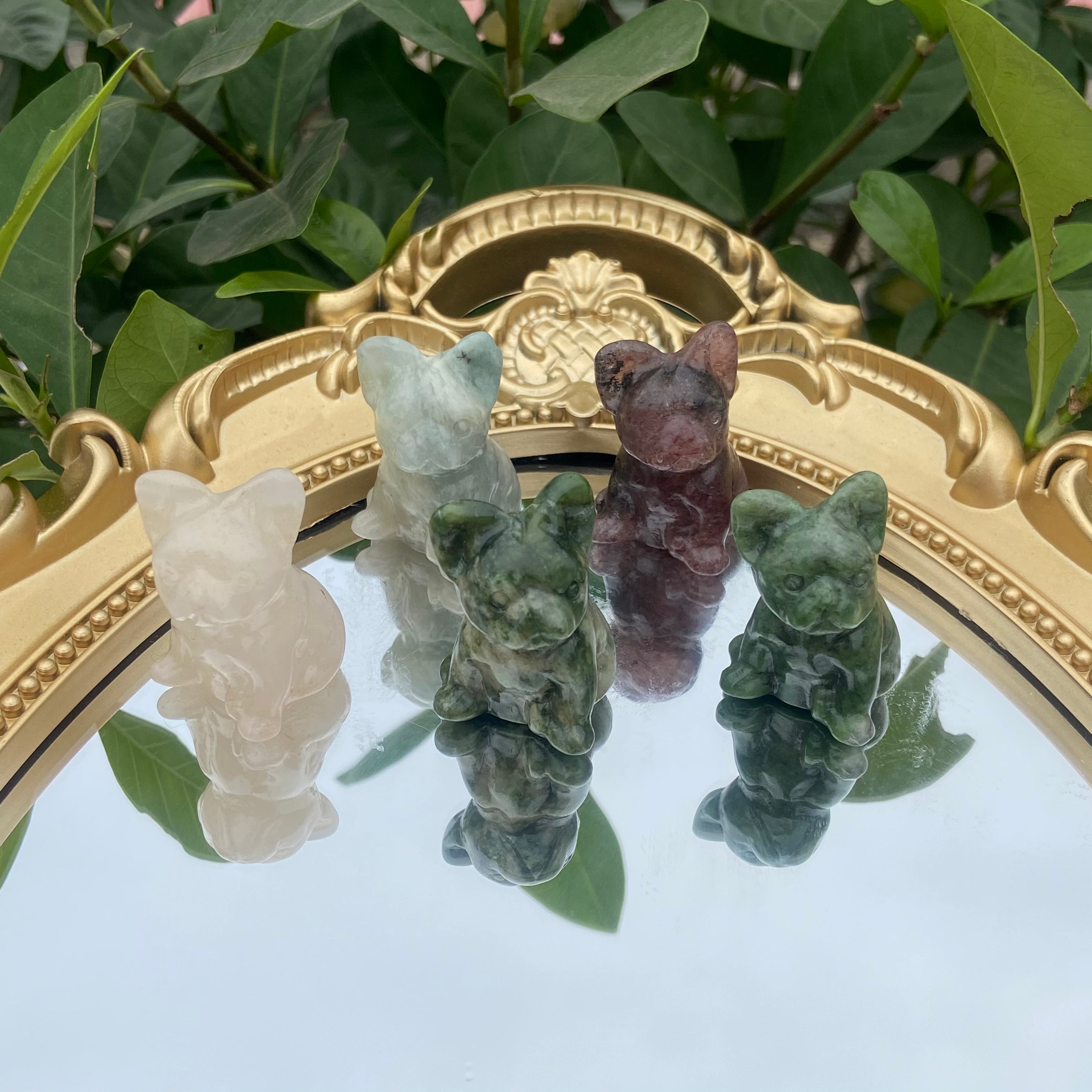 Tiny Canine Carvings (3cm) - Diverse Textures for Pet Lovers