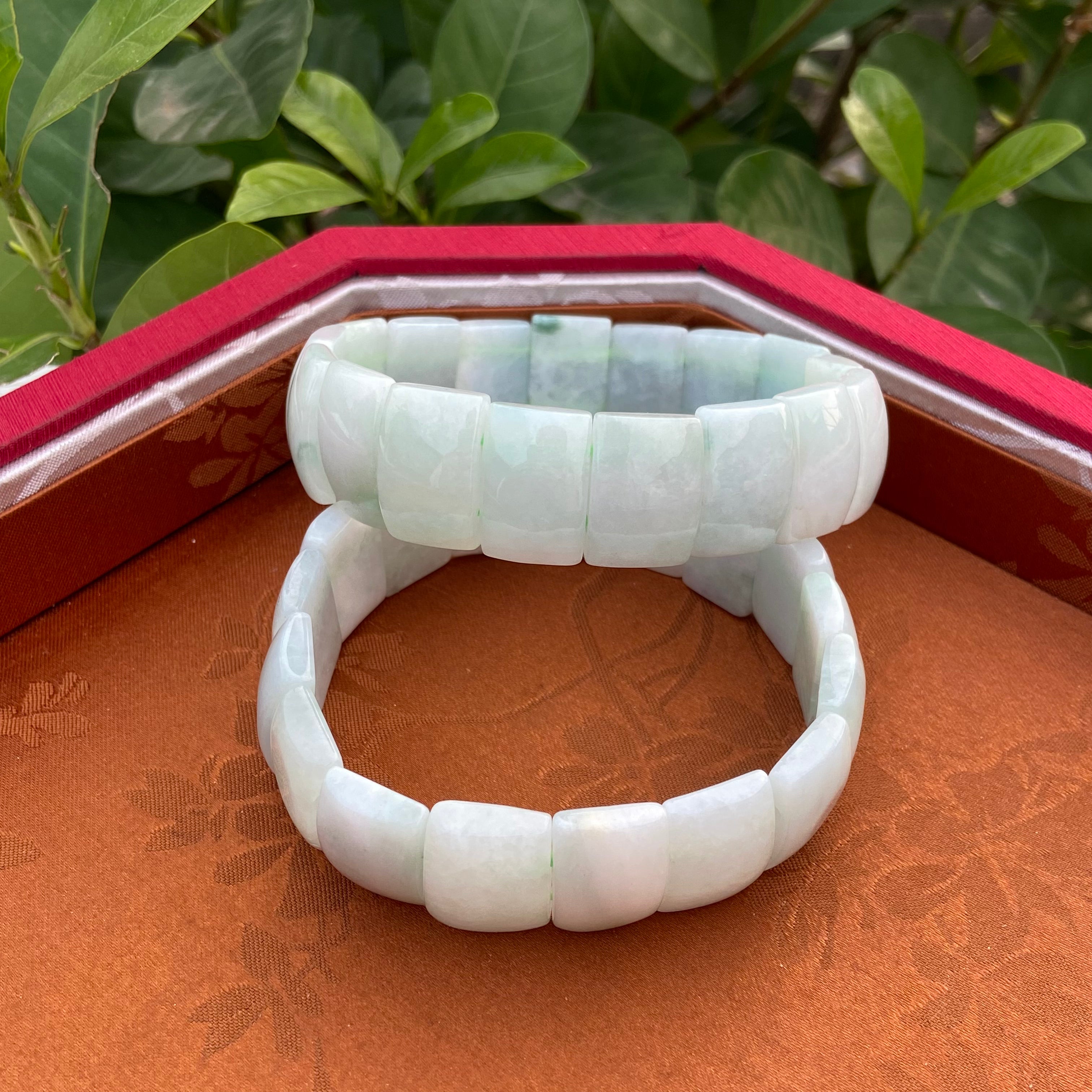 Burmese Jade Bangle Bracelet - Natural Genuine Jadeite Bracelet for Elegant Style