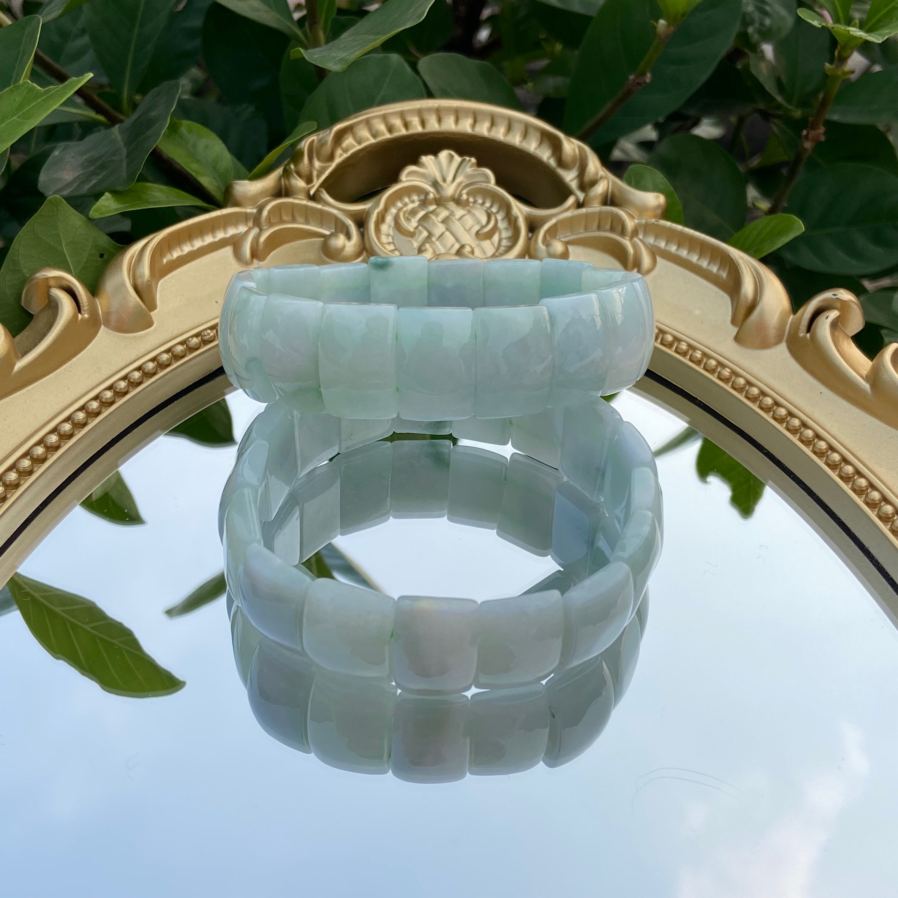 Burmese Jade Bangle Bracelet - Natural Genuine Jadeite Bracelet for Elegant Style