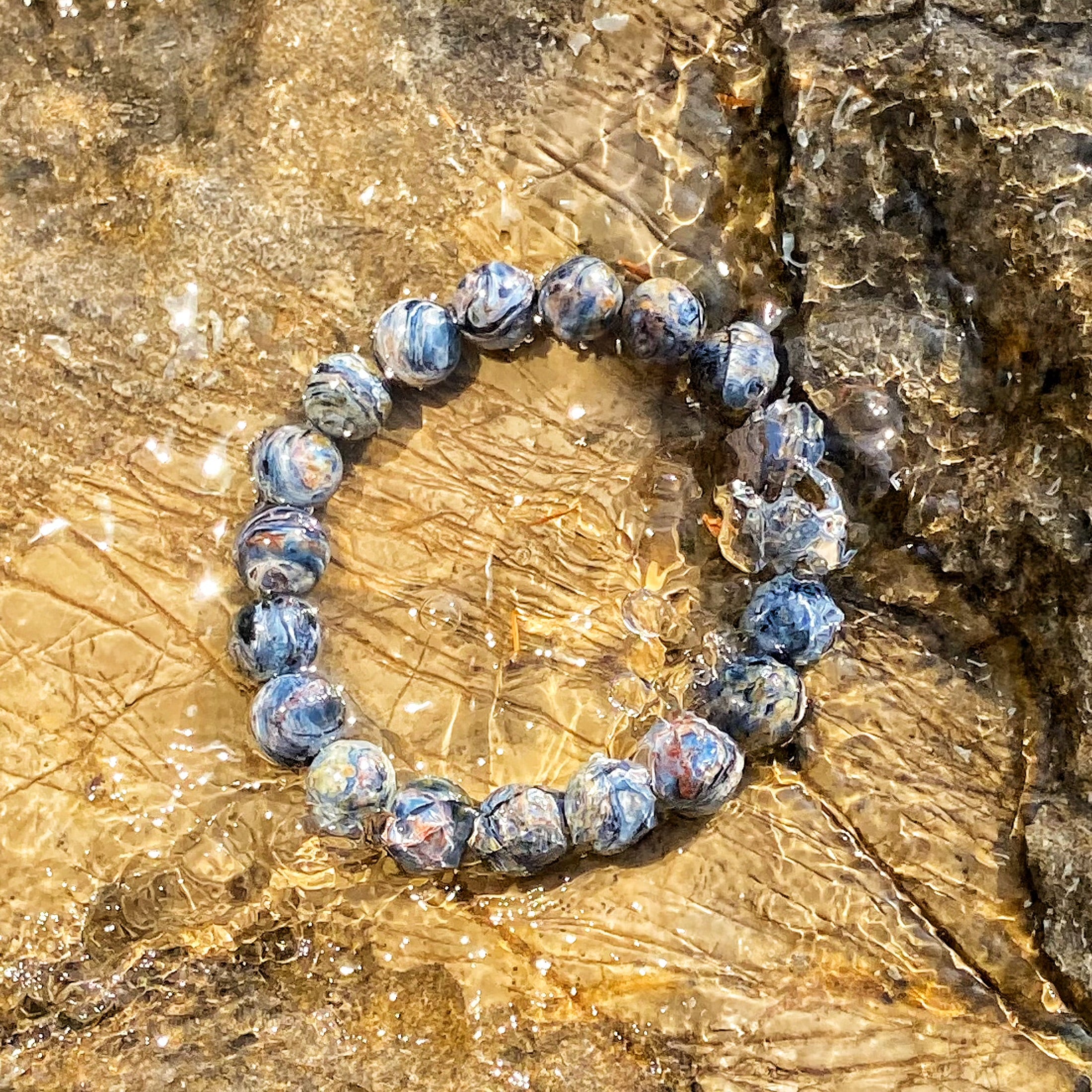 Top-Quality Pietersite Bracelet - Natural Flashy Gem | Luxurious Healing Crystal Jewelry
