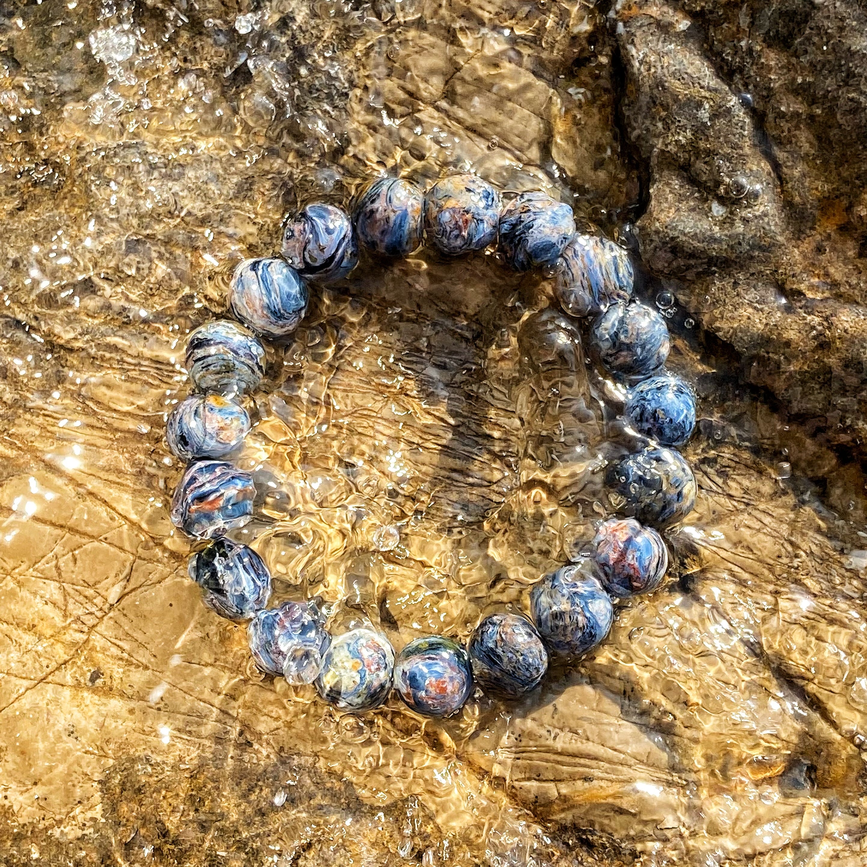 Top-Quality Pietersite Bracelet - Natural Flashy Gem | Luxurious Healing Crystal Jewelry
