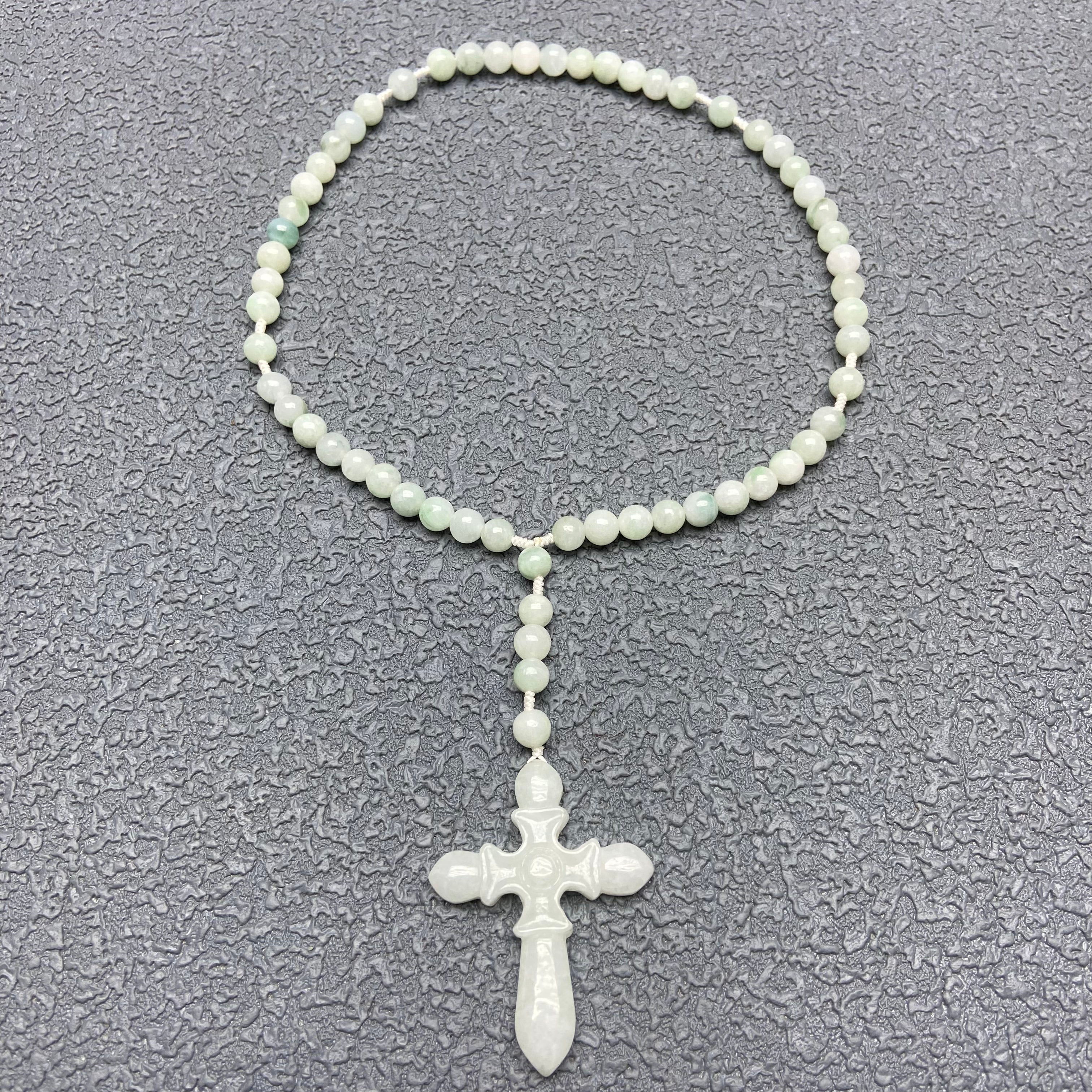 Burma jade rosary