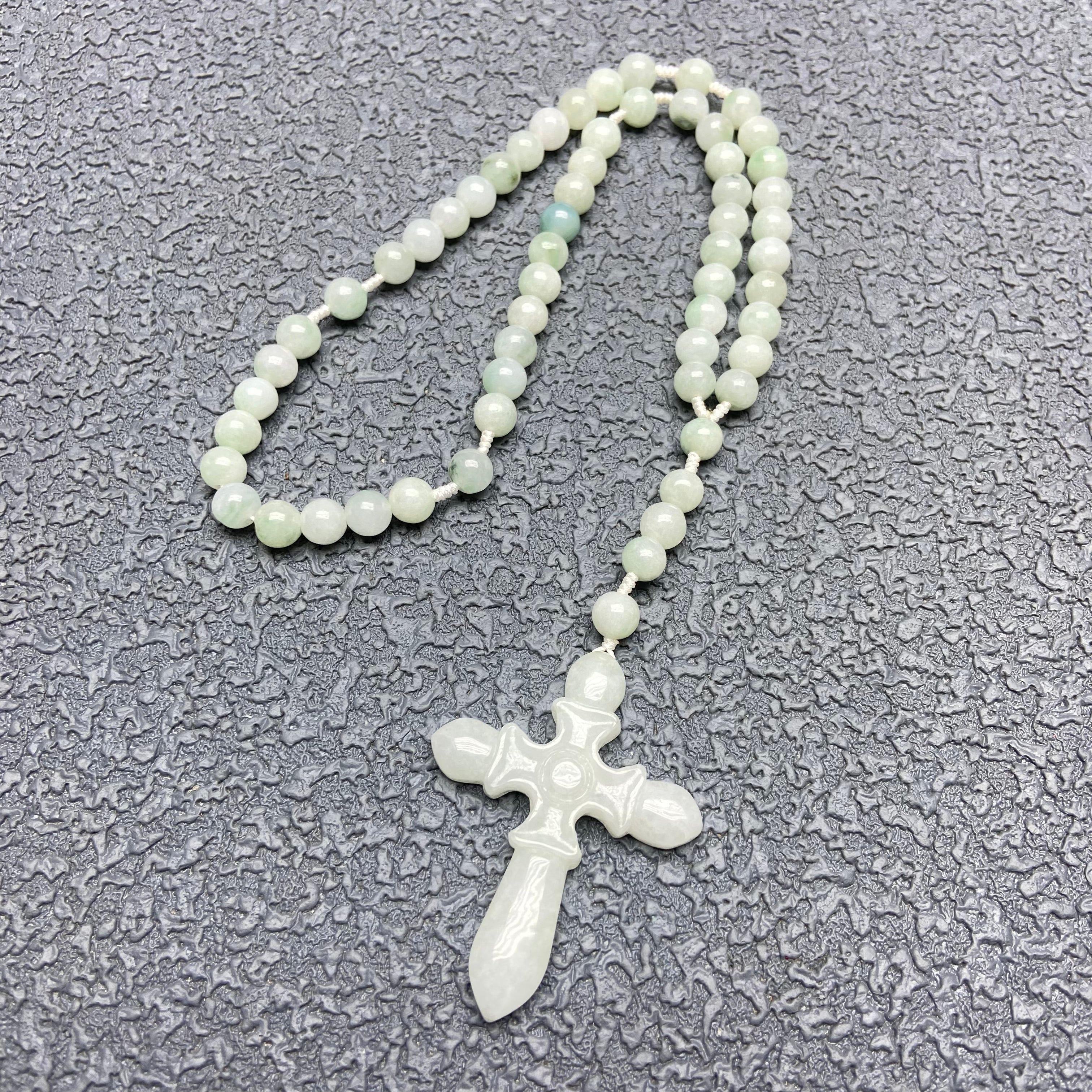 Burma jade rosary