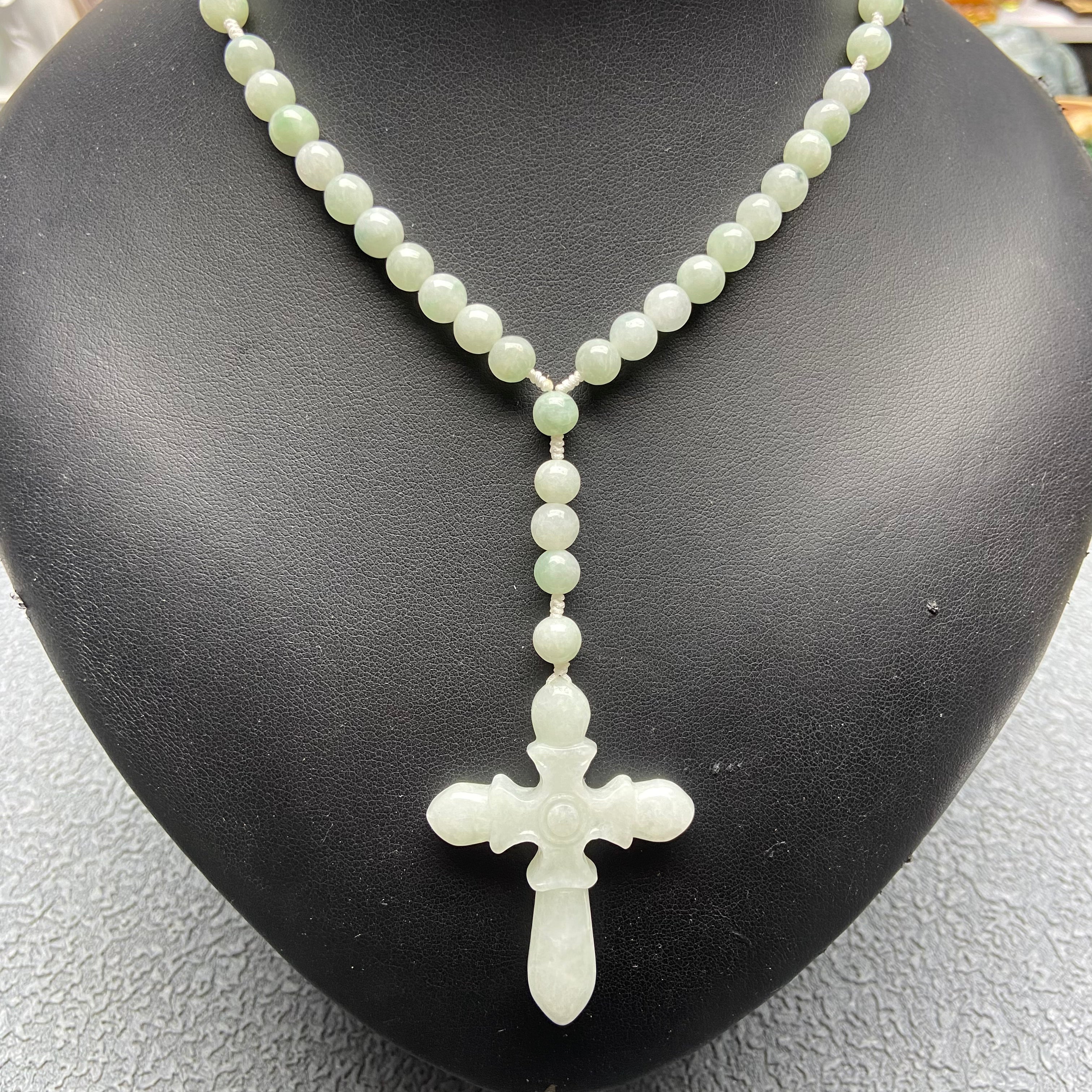 Burma jade rosary