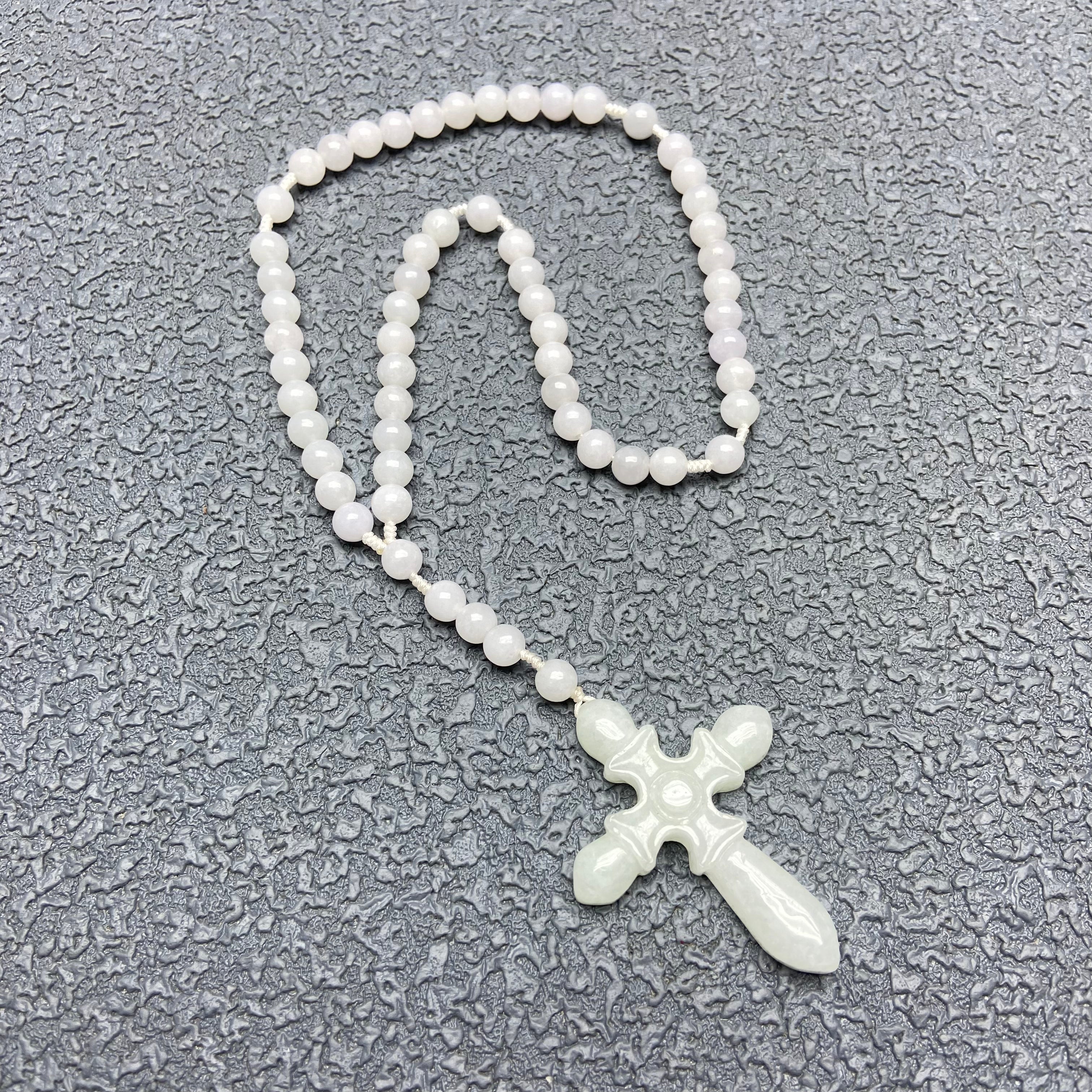Burma jade rosary
