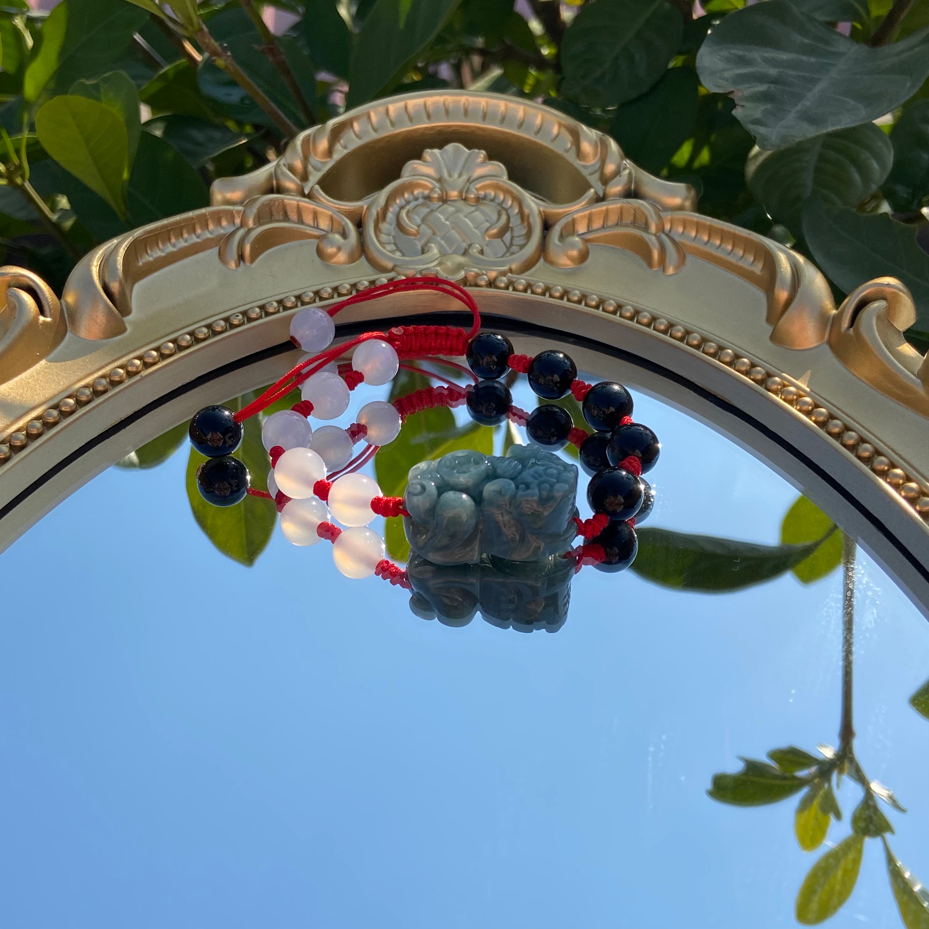 Jade Pixiu Handcrafted Braided Bracelet - Spiritual Feng Shui Accessory for Luck Enhancement