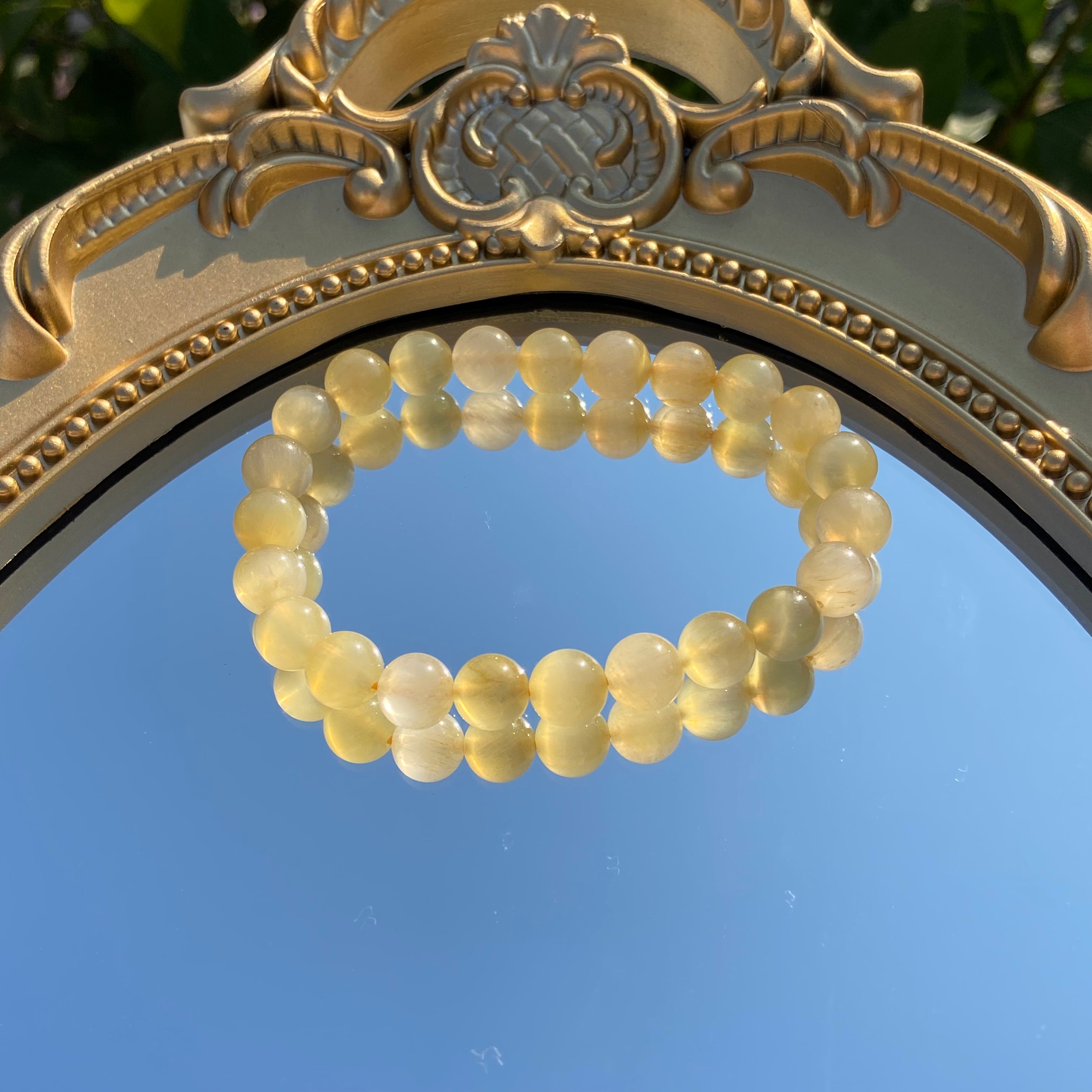 Natural Golden Tiger's Eye Round Bead Bracelet - Courage & Prosperity Crystal Jewelry for Men & Women