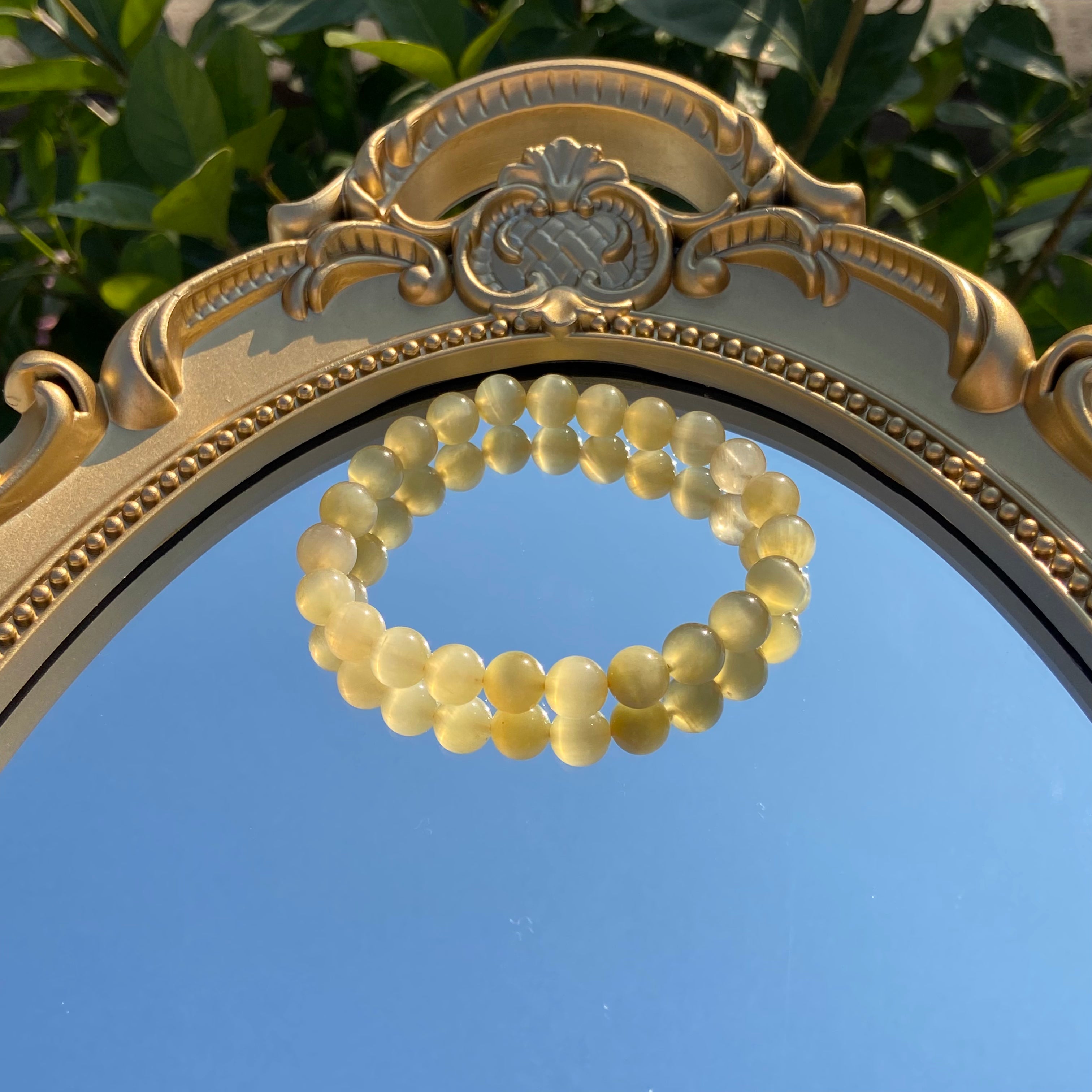 Natural Golden Tiger's Eye Round Bead Bracelet - Courage & Prosperity Crystal Jewelry for Men & Women