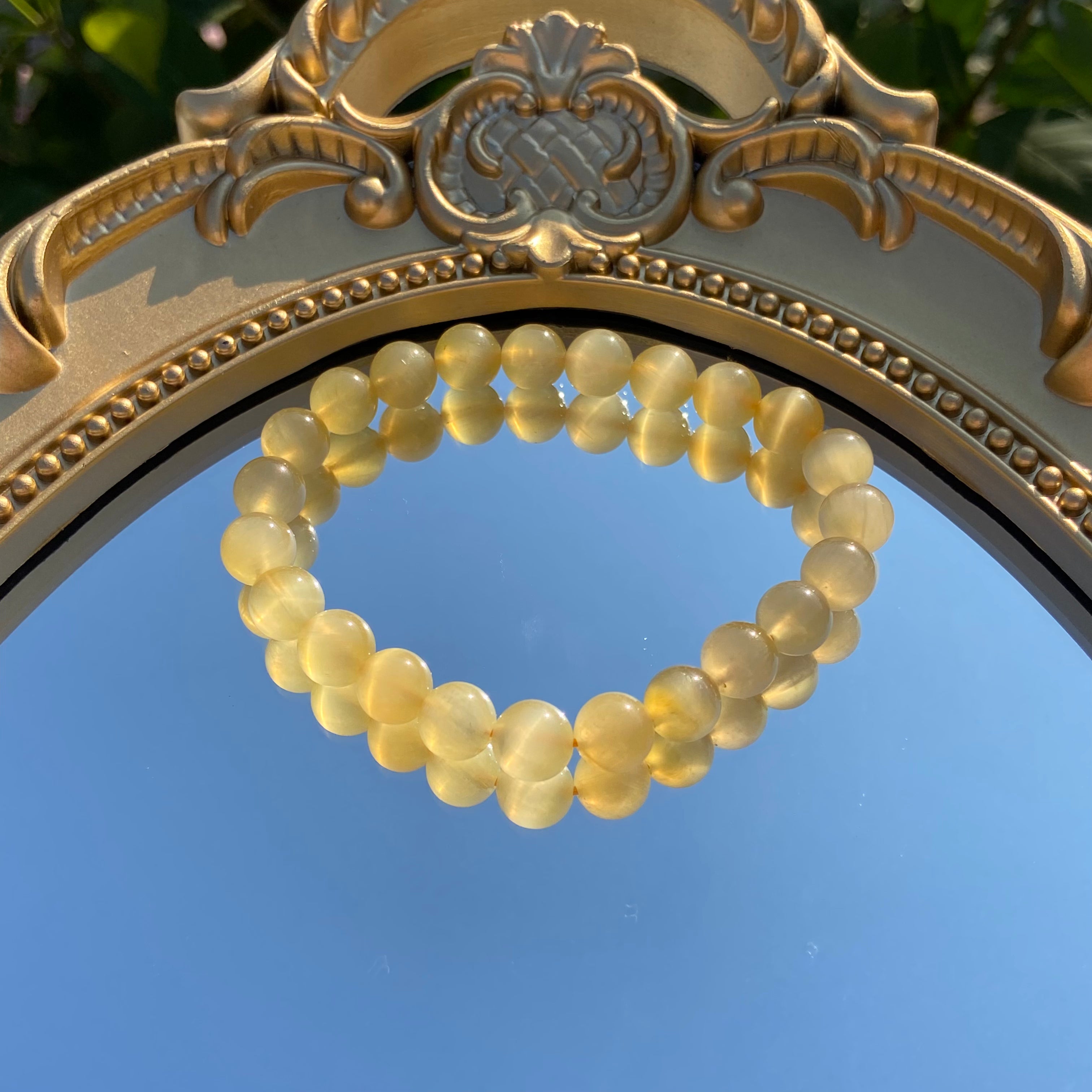 Natural Golden Tiger's Eye Round Bead Bracelet - Courage & Prosperity Crystal Jewelry for Men & Women