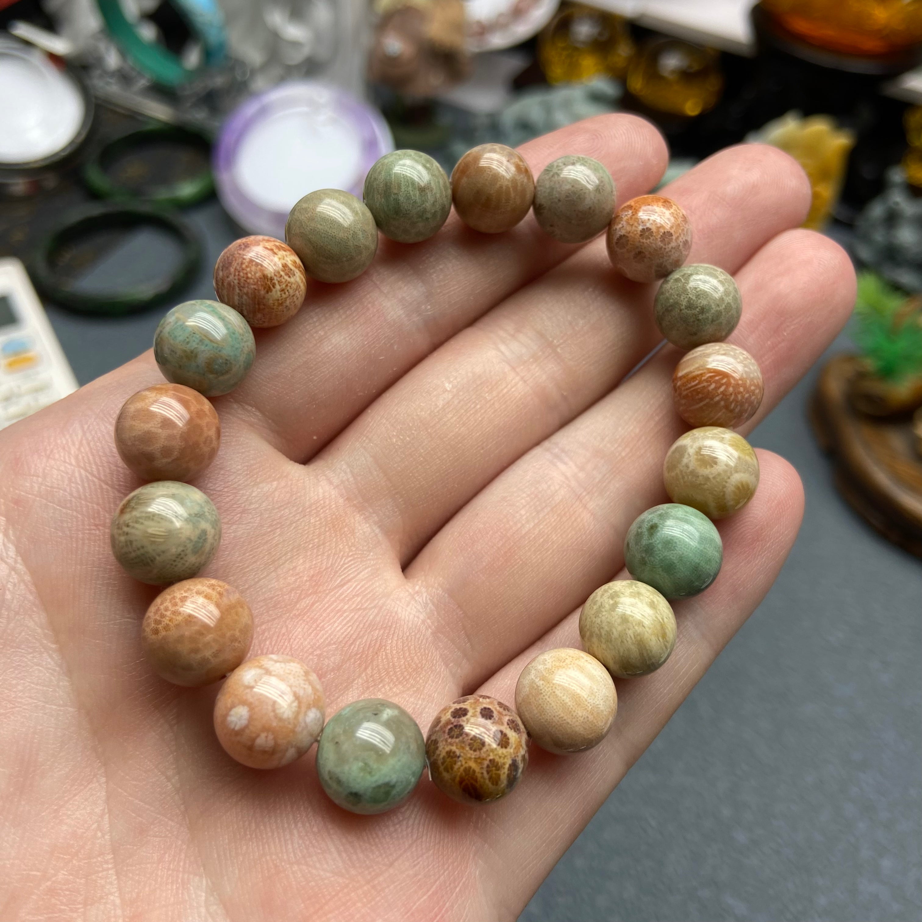 Colorful carol jade bracelet