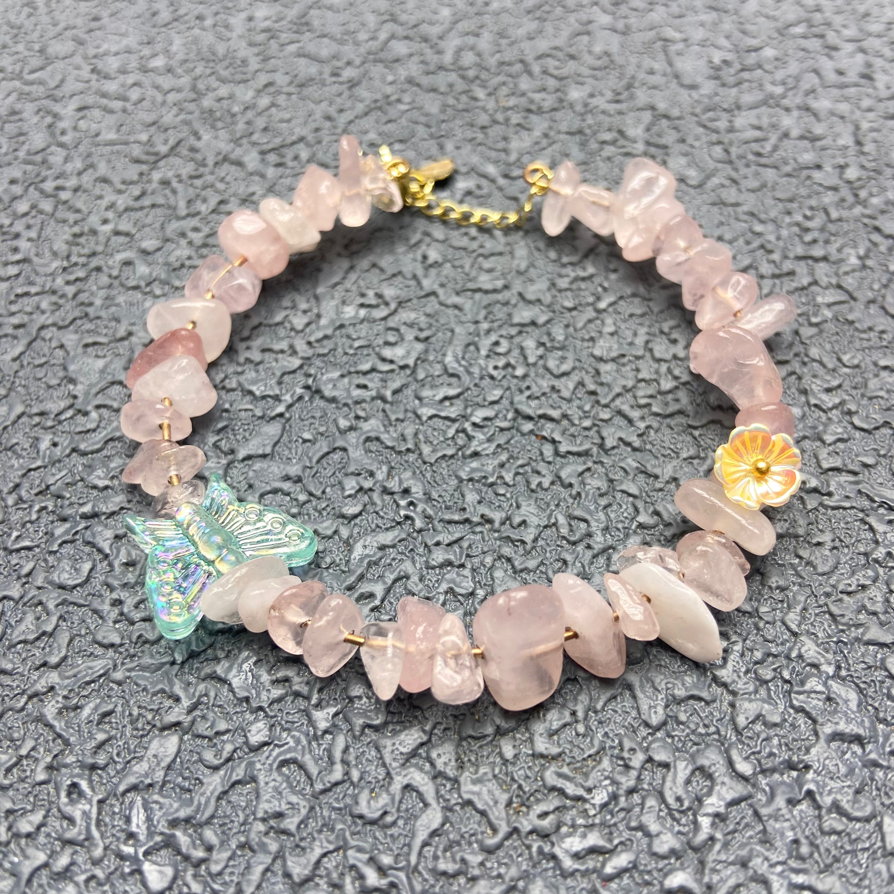Crystal chips bracelet