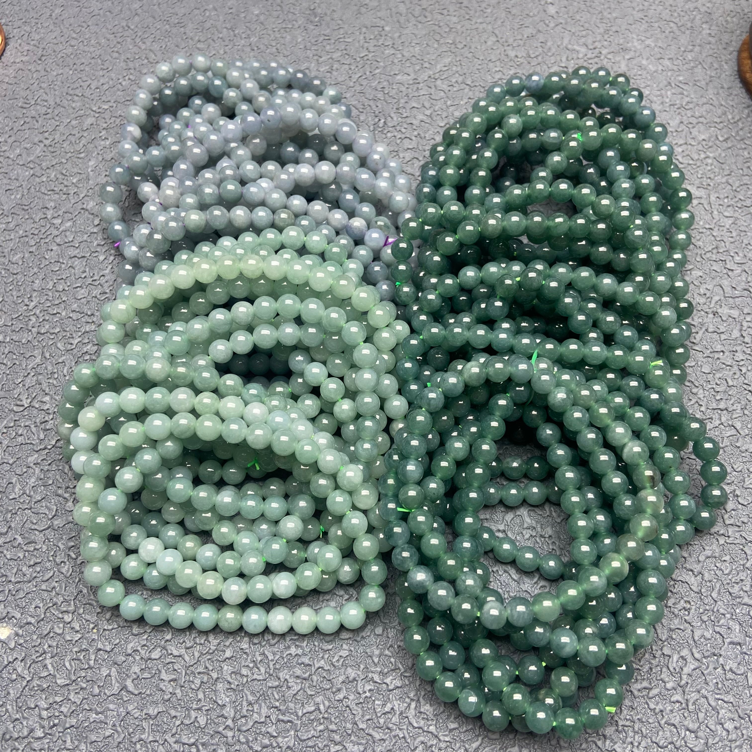 Burmese Jadeite Bracelet: Polished Beads for Everyday Elegance
