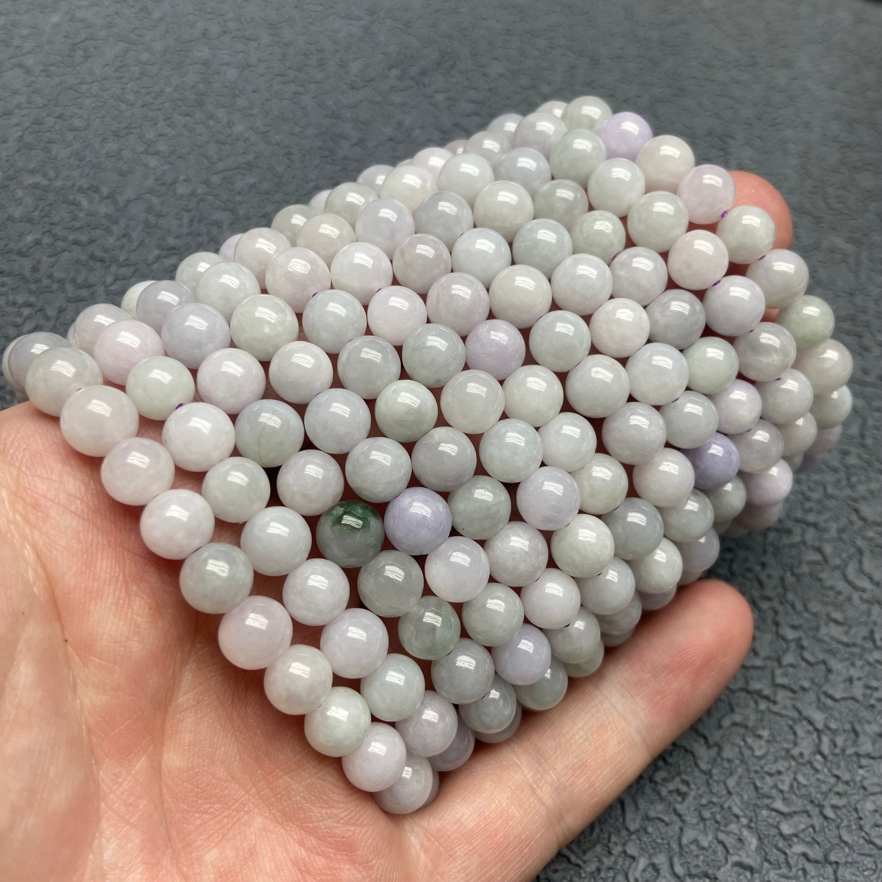 Burma jade lavender color bracelet