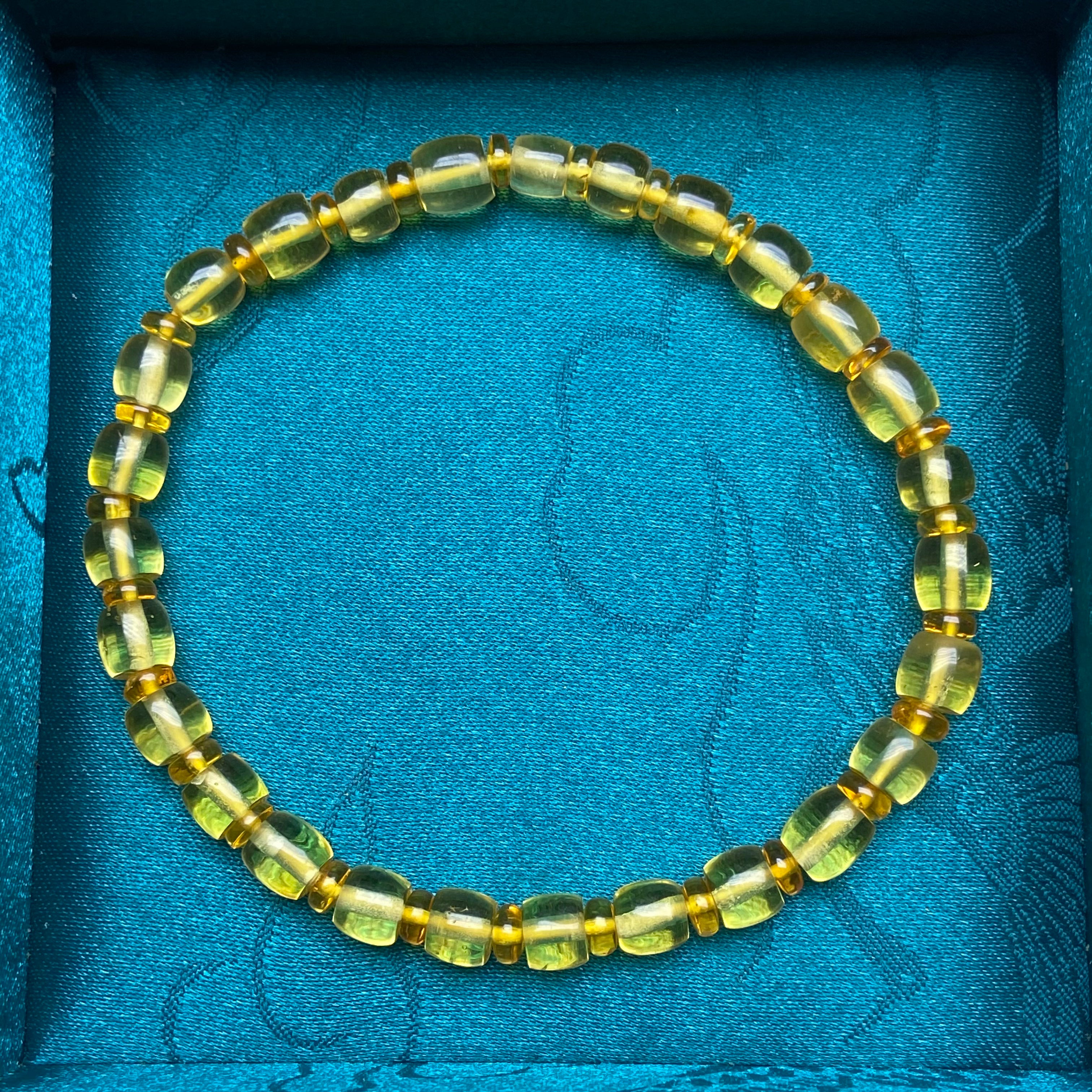 Natural Amber Bracelet: Barrel Beads & Millet Beads for Unique Style