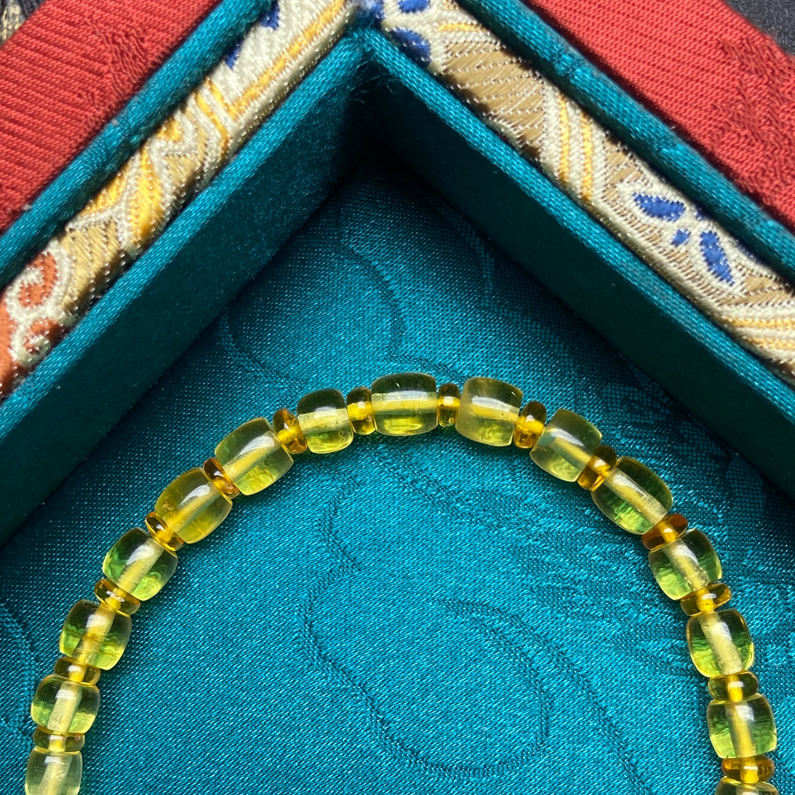 Natural Amber Bracelet: Barrel Beads & Millet Beads for Unique Style