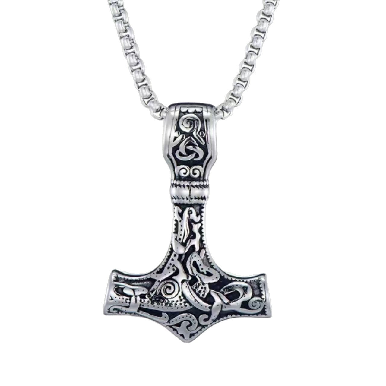 Stainless steel Mjolnir pendant