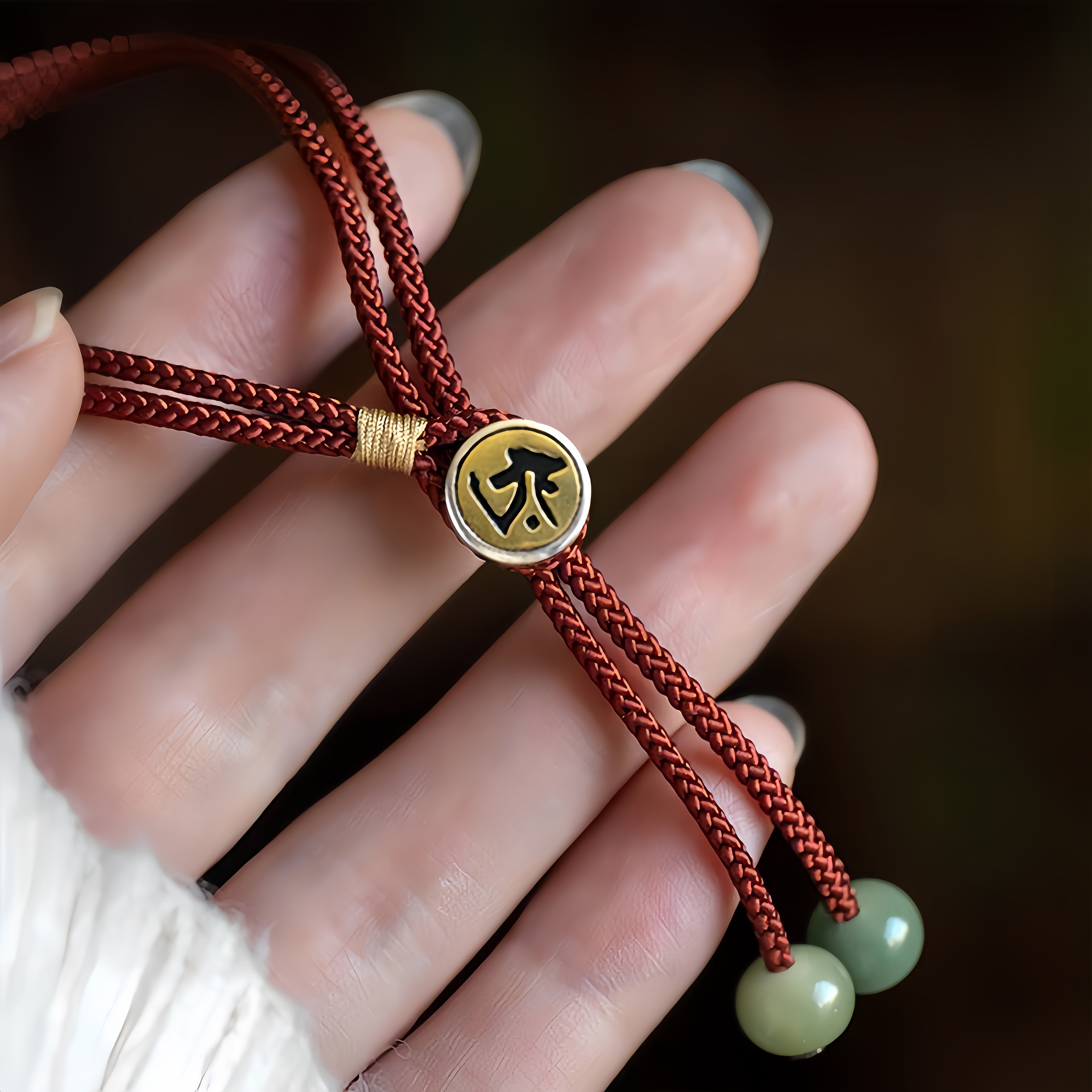 Buddha Stones 925 Sterling Silver Handmade Chinese Zodiac Natal Buddha Cyan Bodhi Seed Protection Braided Red String Bracelet