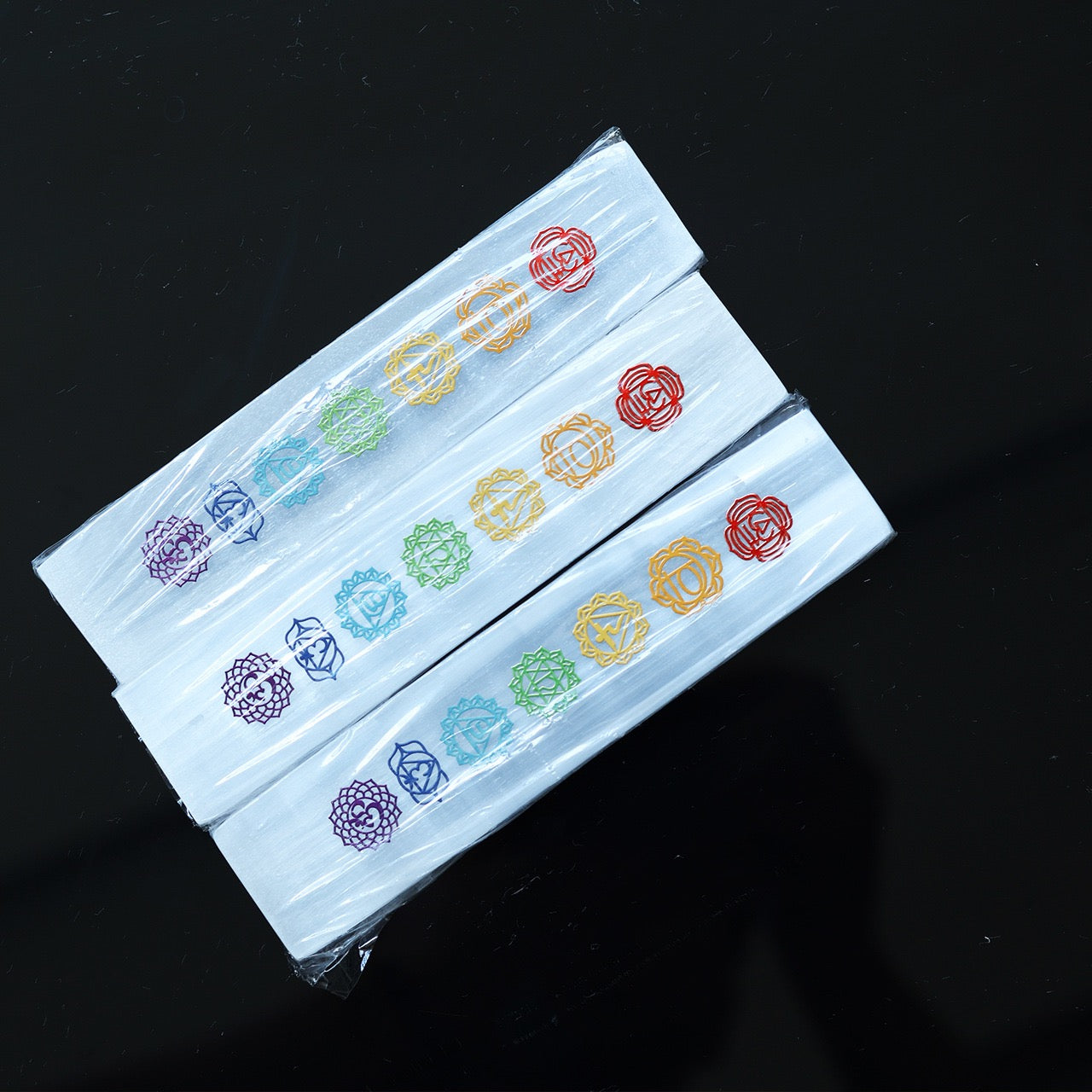 Gypsum 7 Chakra Plates – Where Energy Meets Earthly Grace