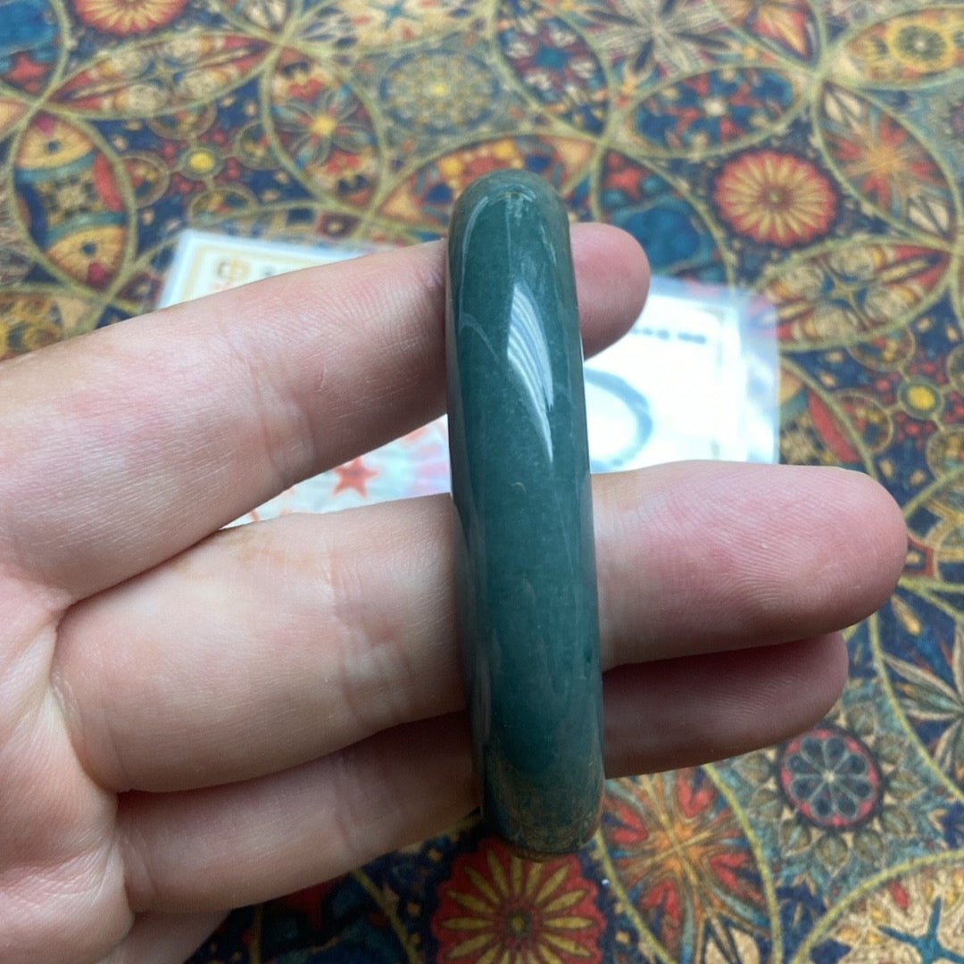 Myanmar Jadeite Bracelet (Blue Water Type) - 100% Authentic with Certification
