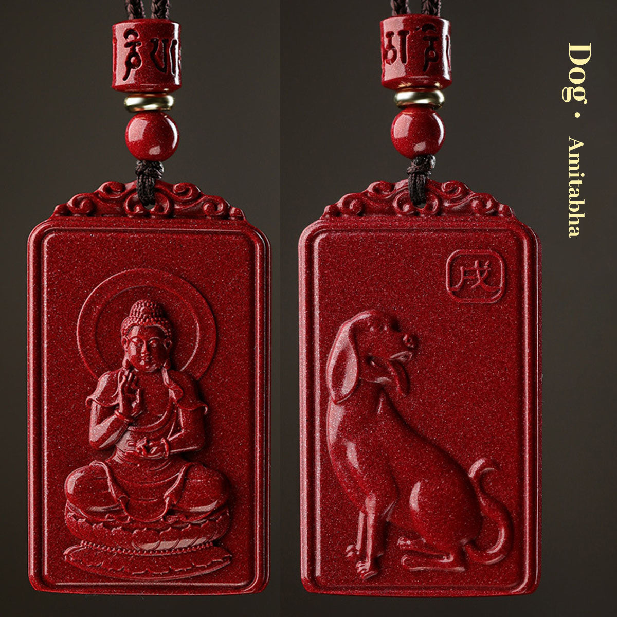 Zodiac Animal Pendants - Cinnabar Stone | 12 Chinese Zodiac Symbol Jewelry
