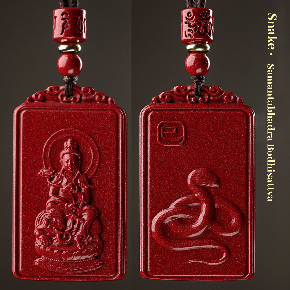 Zodiac Animal Pendants - Cinnabar Stone | 12 Chinese Zodiac Symbol Jewelry